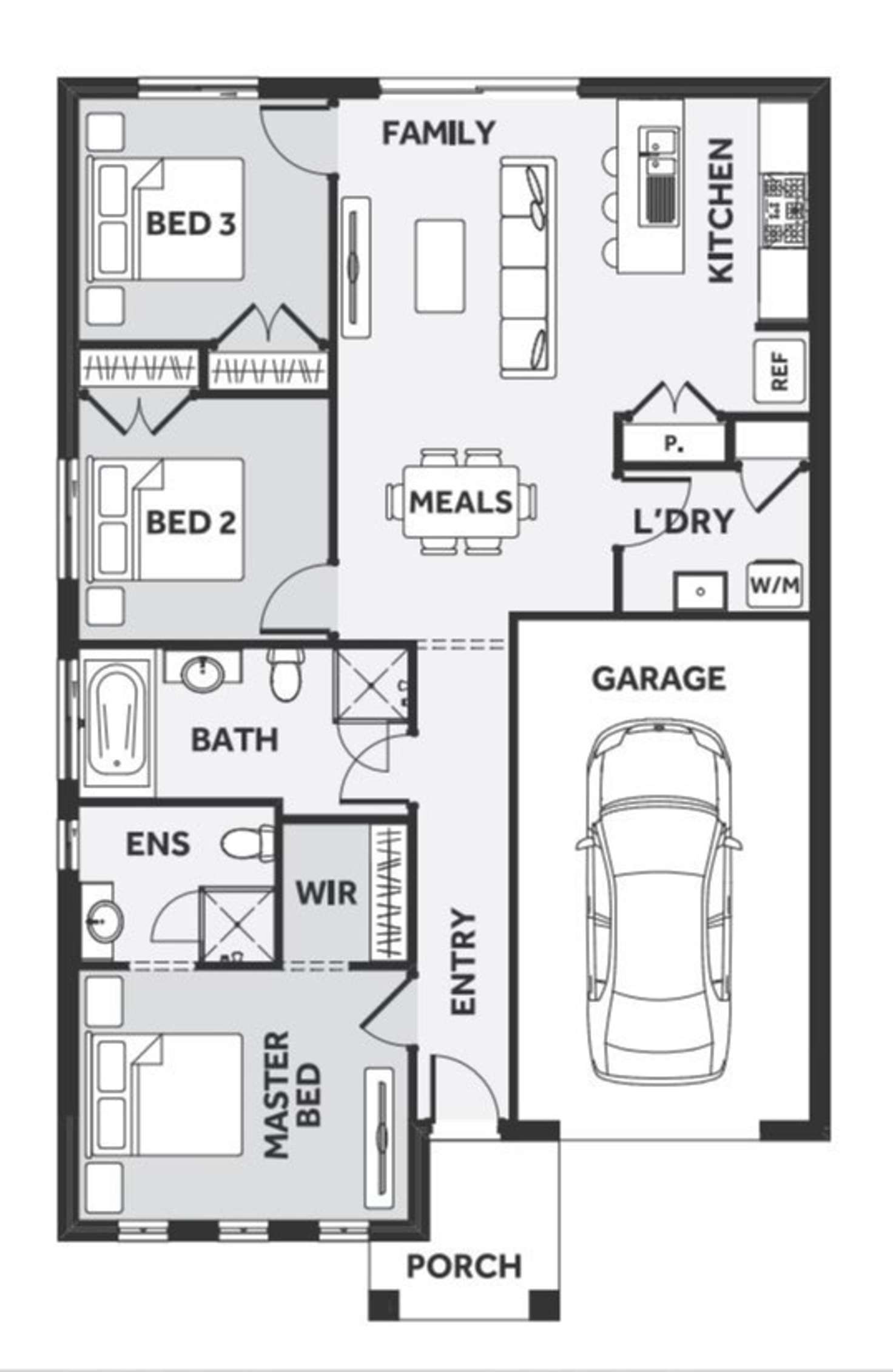 Floorplan of Homely house listing, 46 Gansha Street, Weir Views VIC 3338
