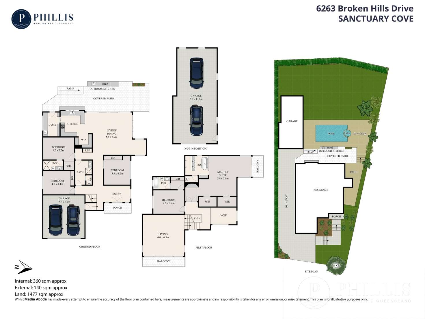 Floorplan of Homely house listing, 6263 Broken Hills Drive, Sanctuary Cove QLD 4212