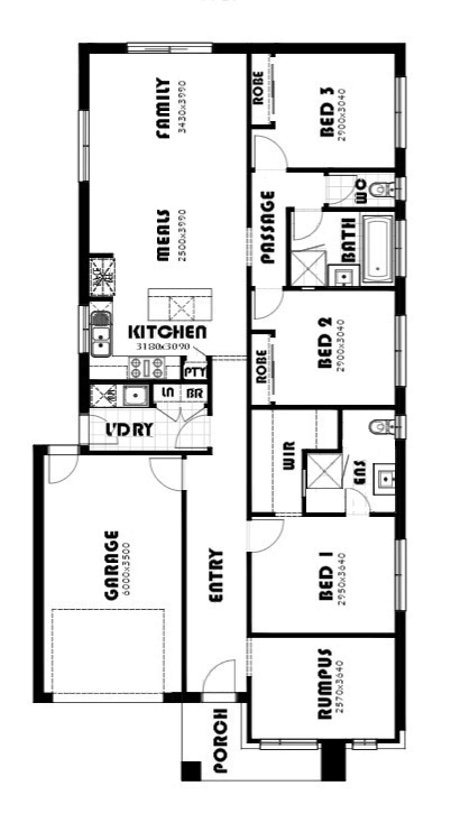Floorplan of Homely house listing, Lot 2940 Yearling Promenade (Riverwalk), Werribee VIC 3030