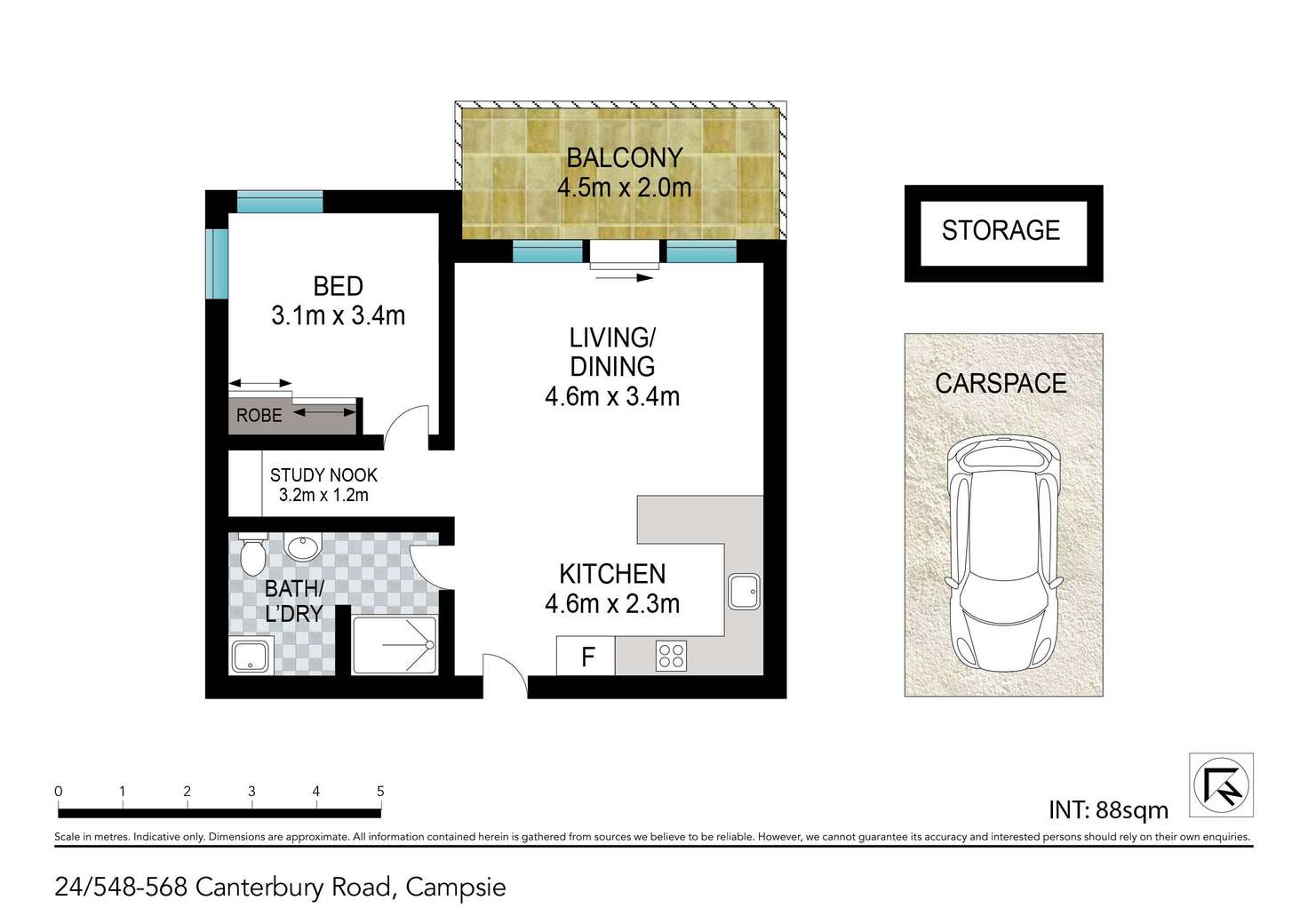 Floorplan of Homely unit listing, 24/548-568 Canterbury Road, Campsie NSW 2194