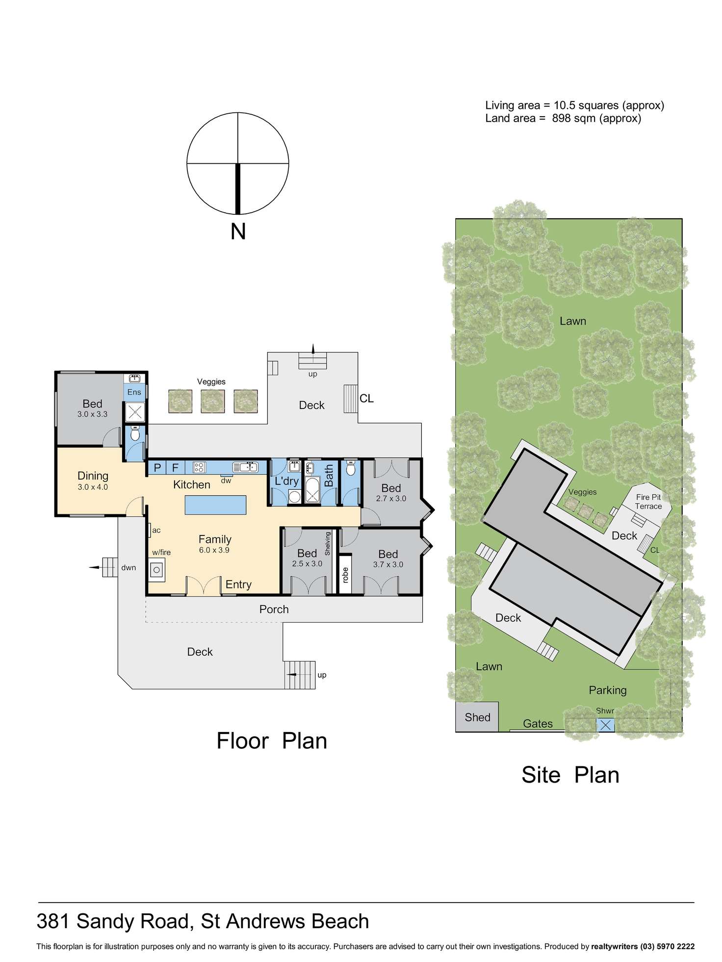 Floorplan of Homely house listing, 381 Sandy Road, St Andrews Beach VIC 3941