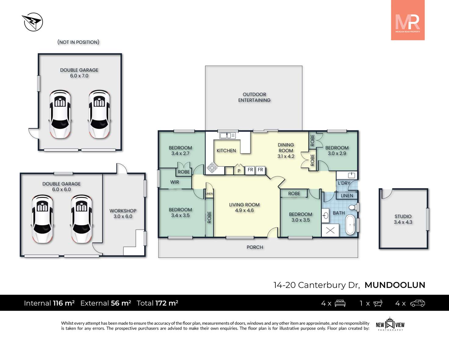 Floorplan of Homely house listing, 14-20 Canterbury Drive, Mundoolun QLD 4285