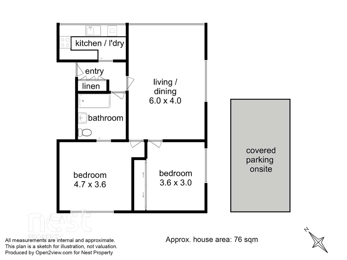 Floorplan of Homely unit listing, 3/419 Sandy Bay Road, Sandy Bay TAS 7005