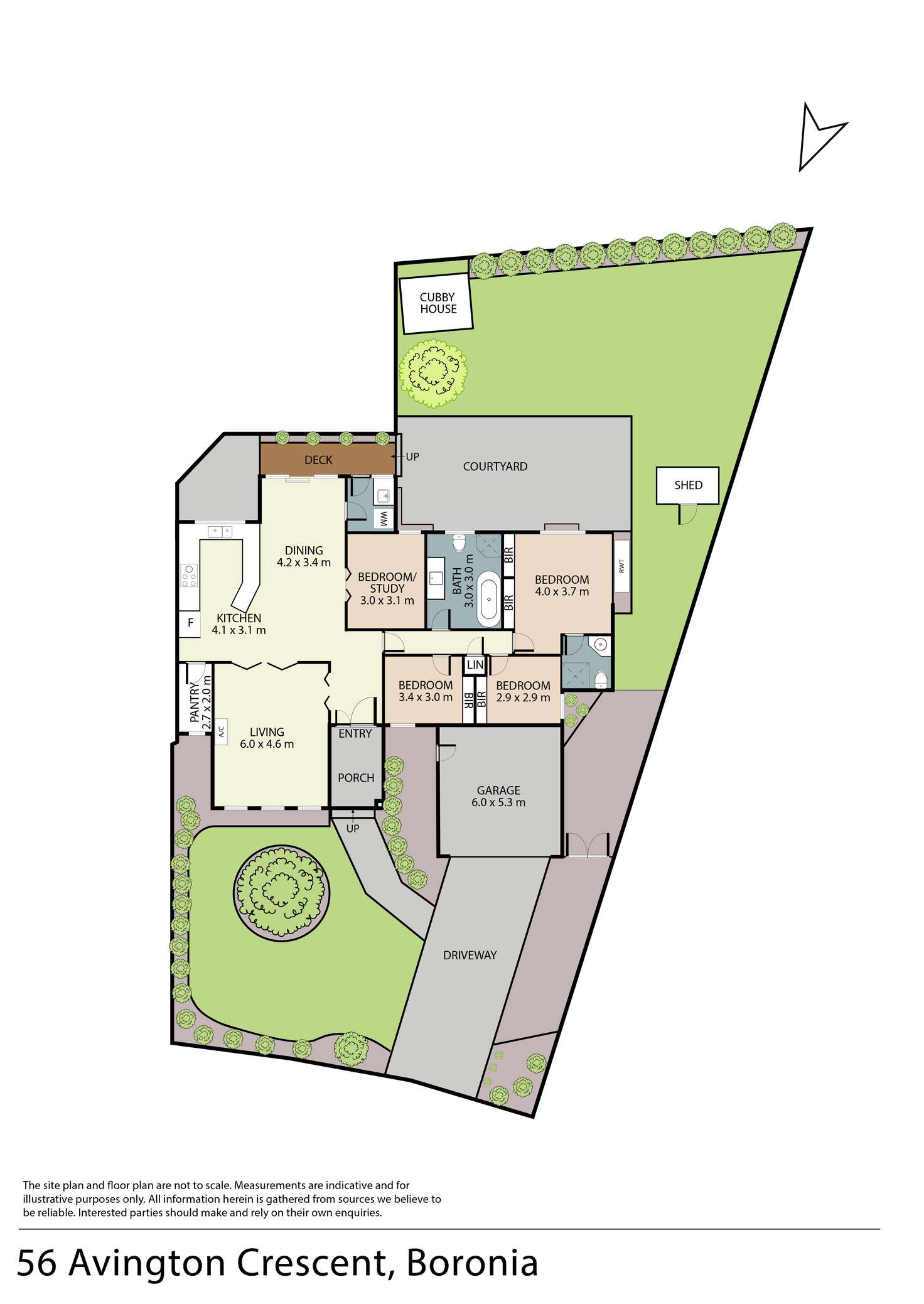 Floorplan of Homely house listing, 56 Avington Crescent, Boronia VIC 3155