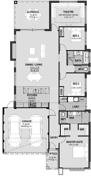 Floorplan of Homely house listing, 28 Dalby Street, Hilbert WA 6112