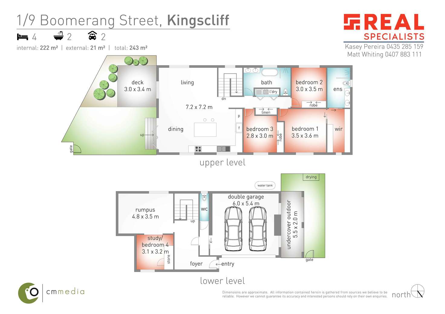 Floorplan of Homely house listing, 1/9 Boomerang Street, Kingscliff NSW 2487
