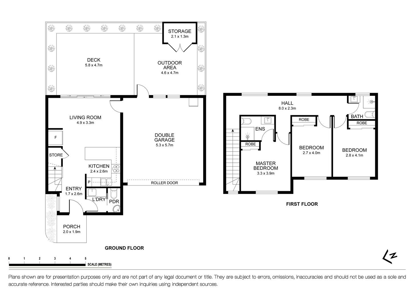 Floorplan of Homely townhouse listing, 2/5 Florence Street, Coburg VIC 3058