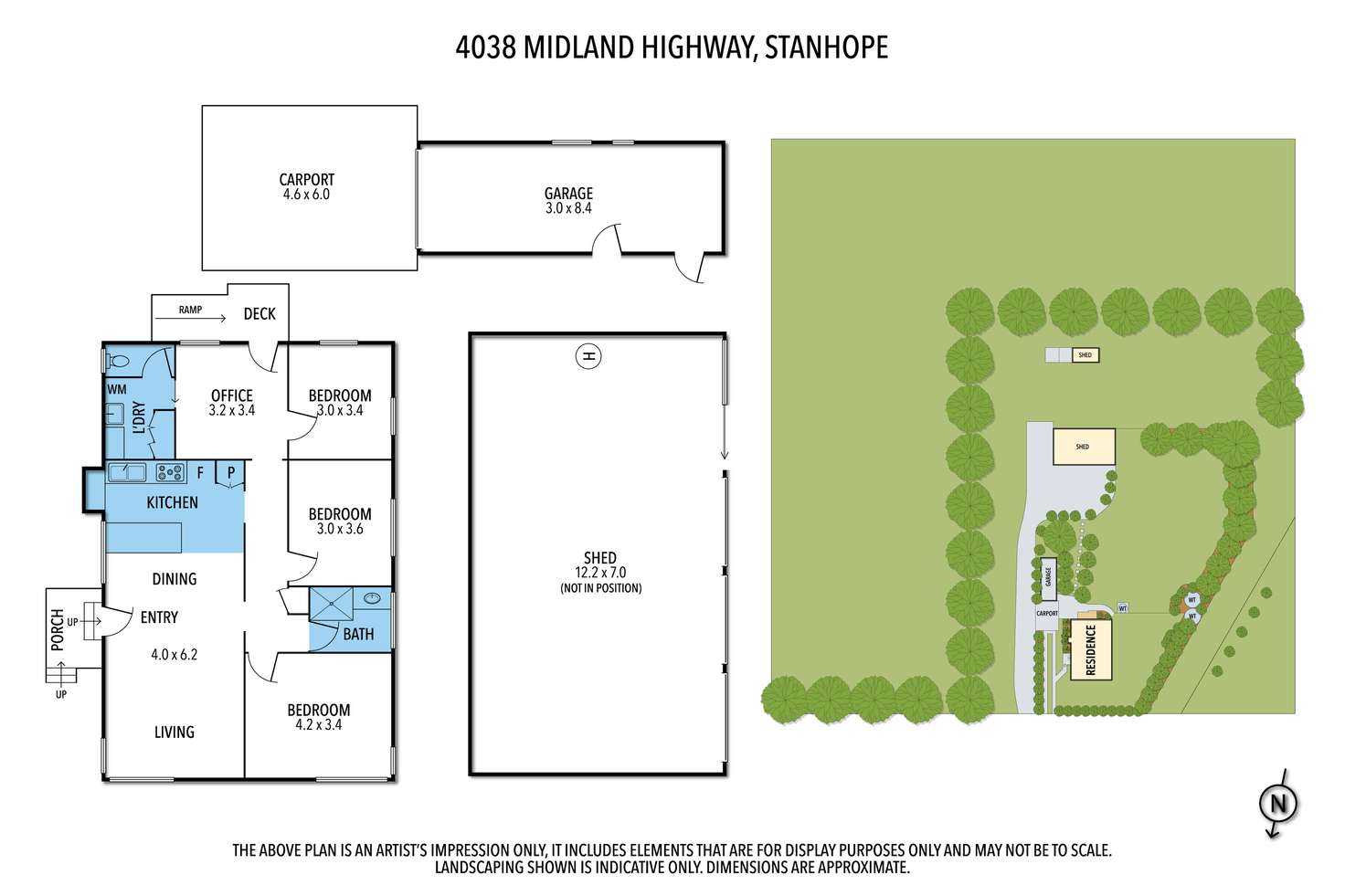 Floorplan of Homely acreageSemiRural listing, 4038 MIDLAND HIGHWAY, Stanhope VIC 3623