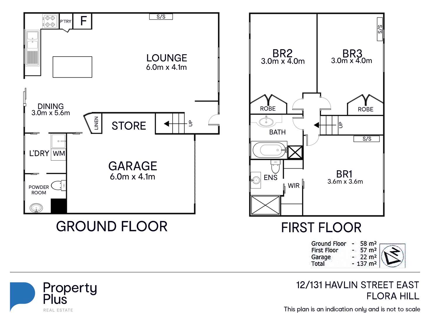 Floorplan of Homely townhouse listing, 12/131 Havlin Street East, Flora Hill VIC 3550