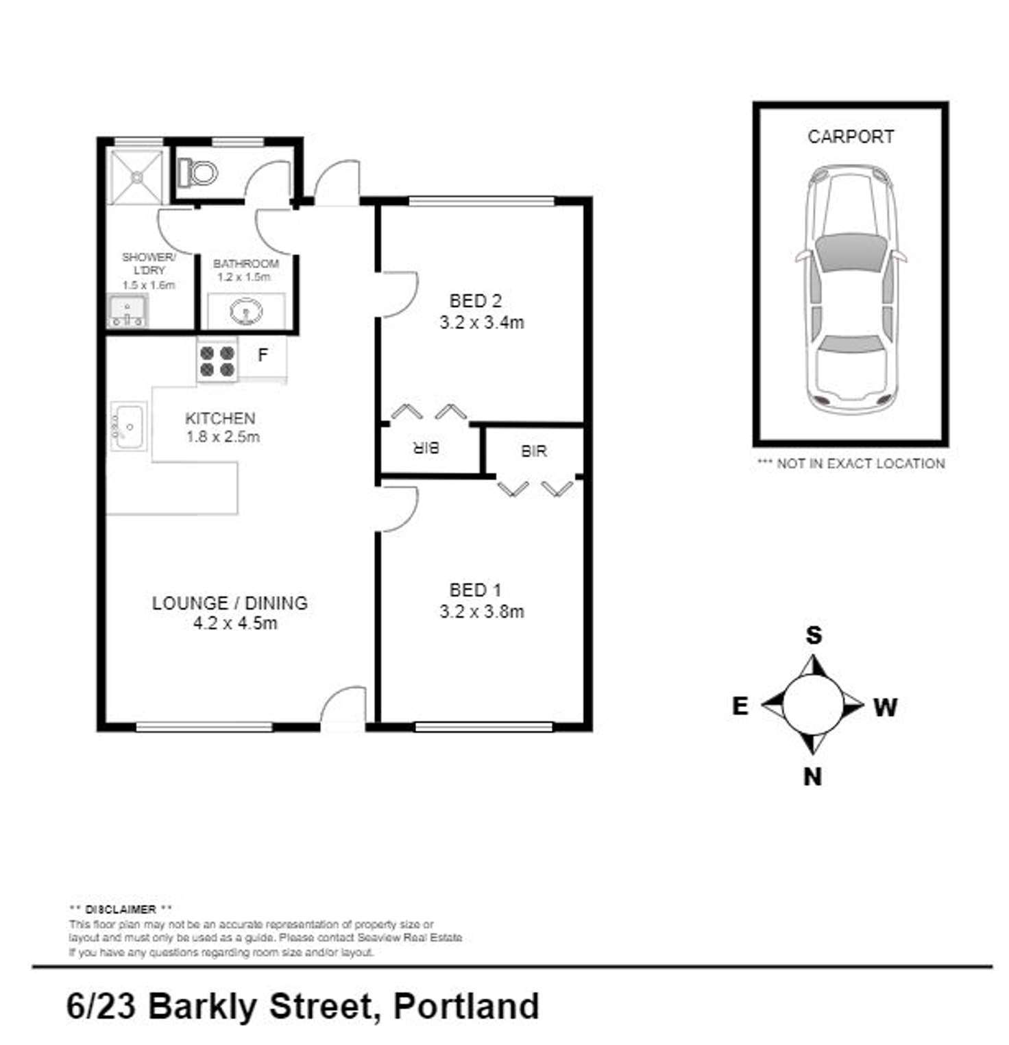 Floorplan of Homely unit listing, 6/23 Barkly Street, Portland VIC 3305