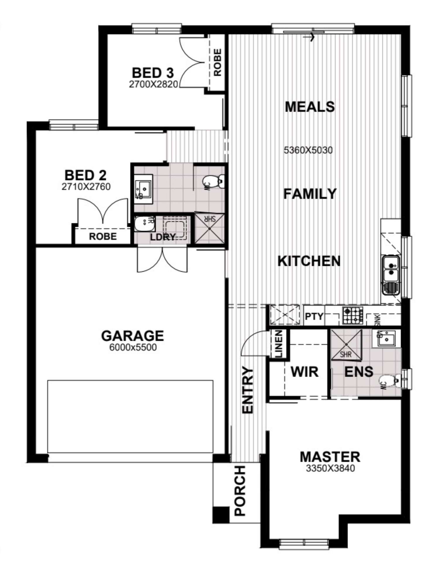Floorplan of Homely house listing, Lot 4807 Lisson Street, Mickleham VIC 3064
