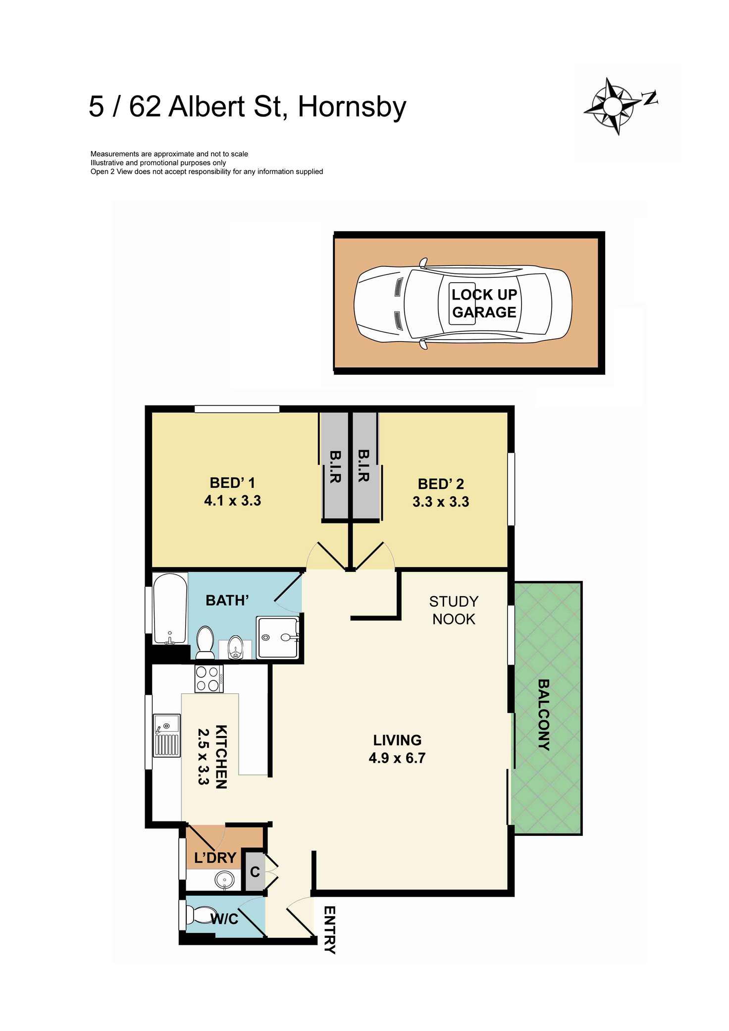 Floorplan of Homely apartment listing, 5/62 Albert Street, Hornsby NSW 2077