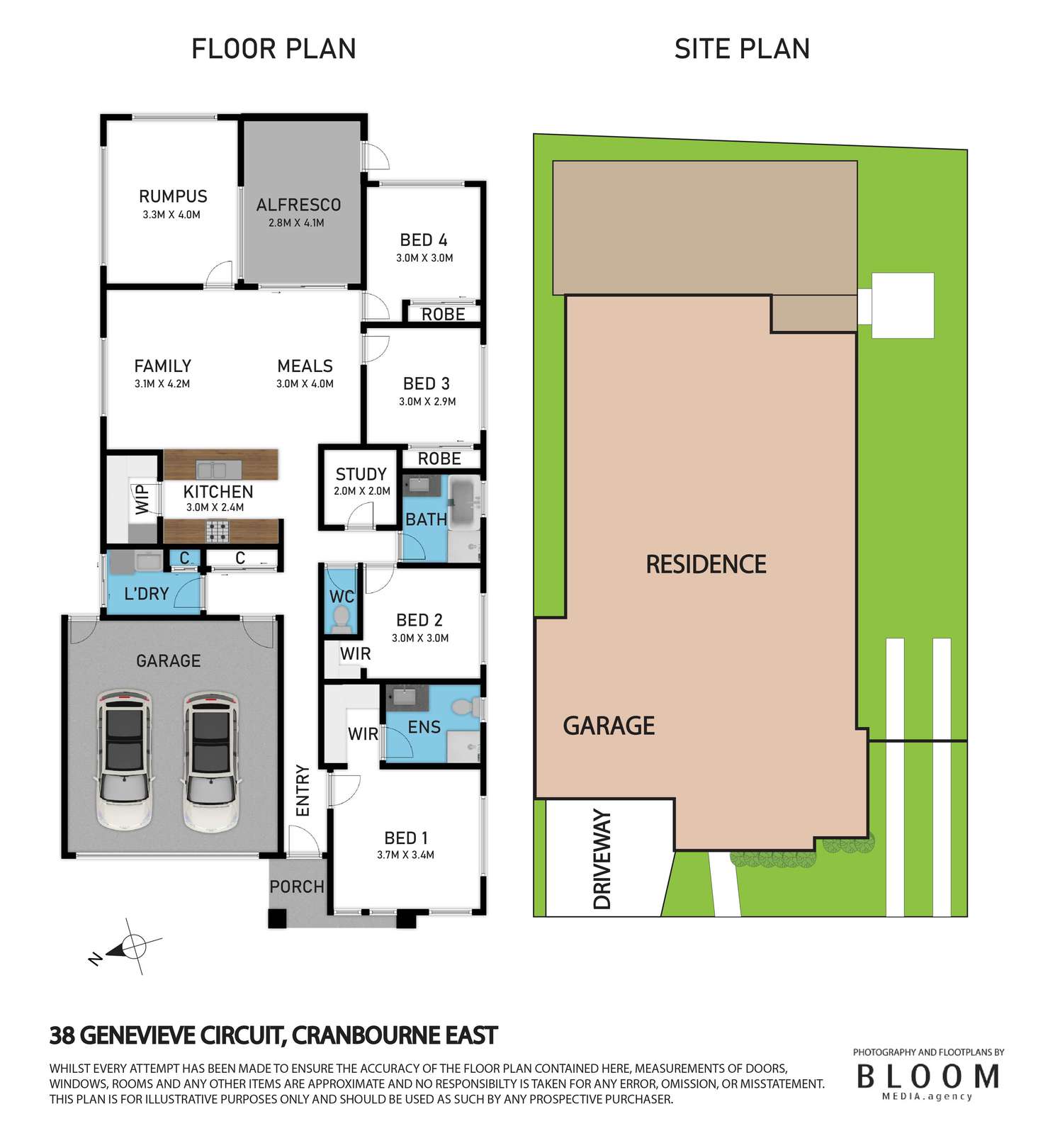 Floorplan of Homely house listing, 38 Genevieve Circuit, Cranbourne East VIC 3977