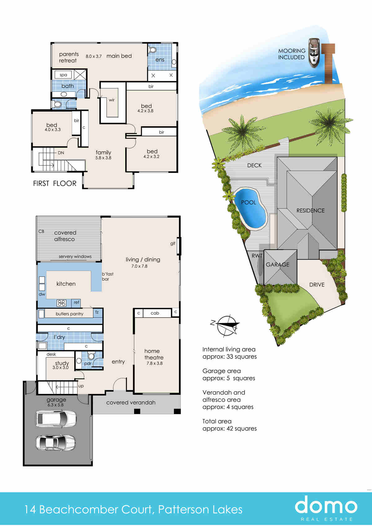 Floorplan of Homely house listing, 14 Beachcomber Court, Patterson Lakes VIC 3197