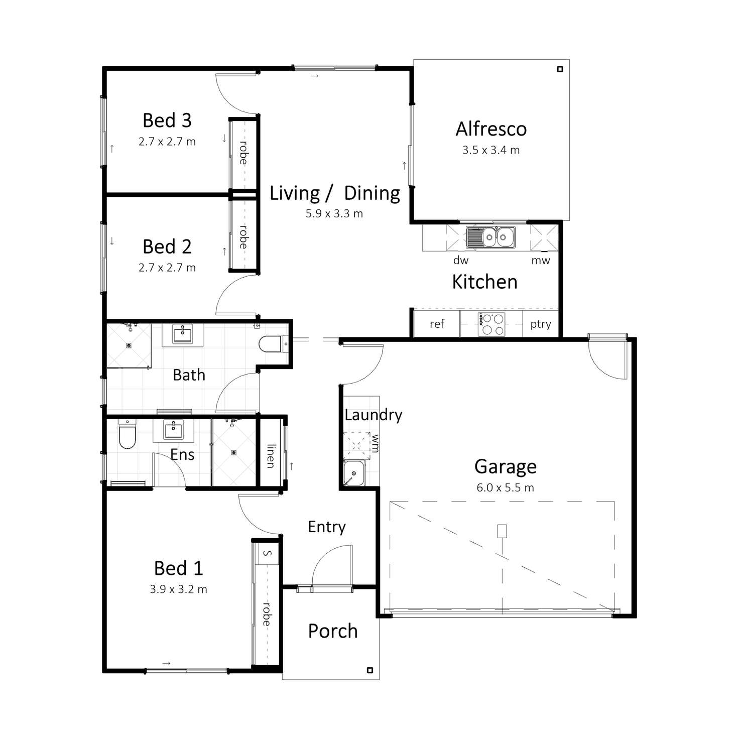 Floorplan of Homely house listing, 3 Achilles Street, Greenbank QLD 4124