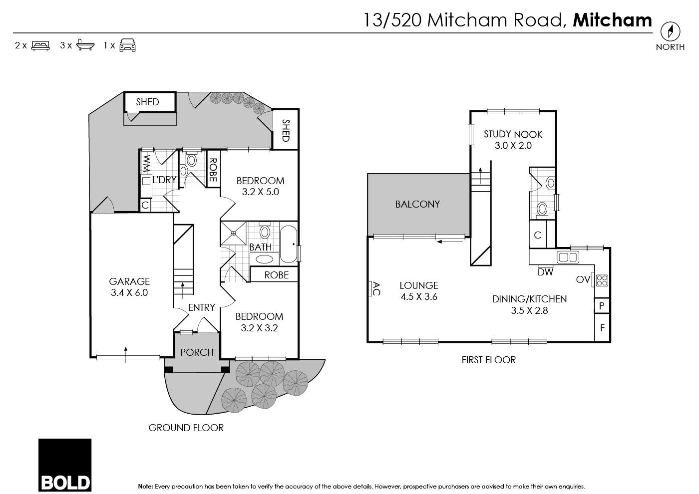 Floorplan of Homely townhouse listing, 13/520 Mitcham Road, Mitcham VIC 3132