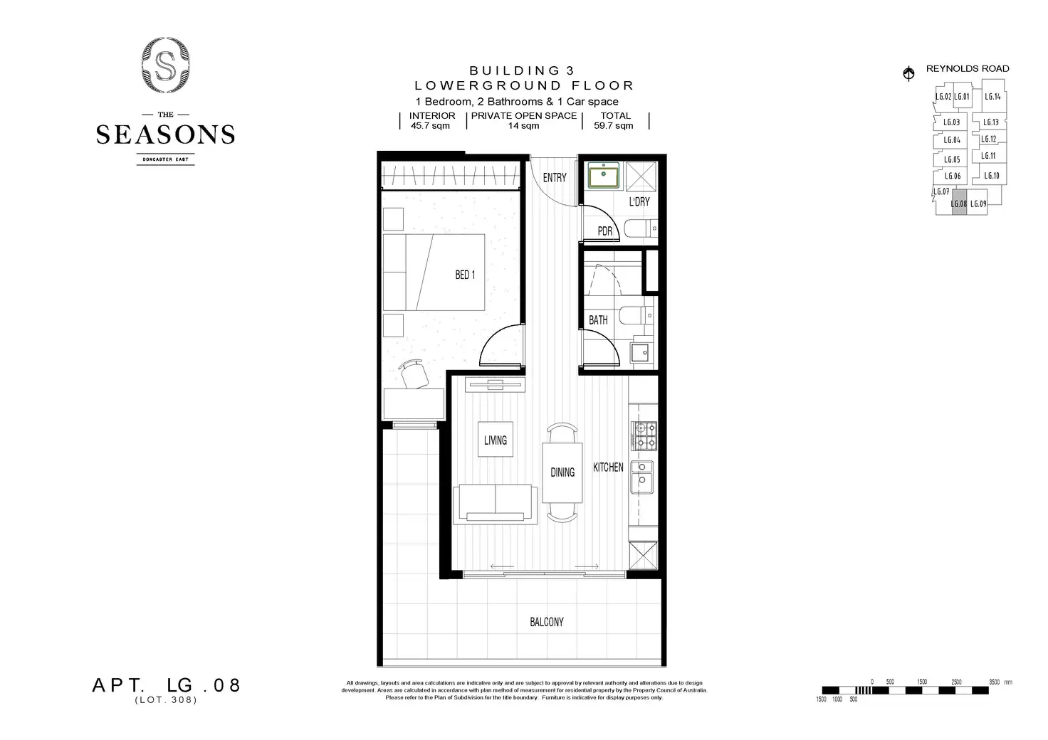 Leased Apartment LG08/190 Reynolds Road, Doncaster East VIC 3109 Apr