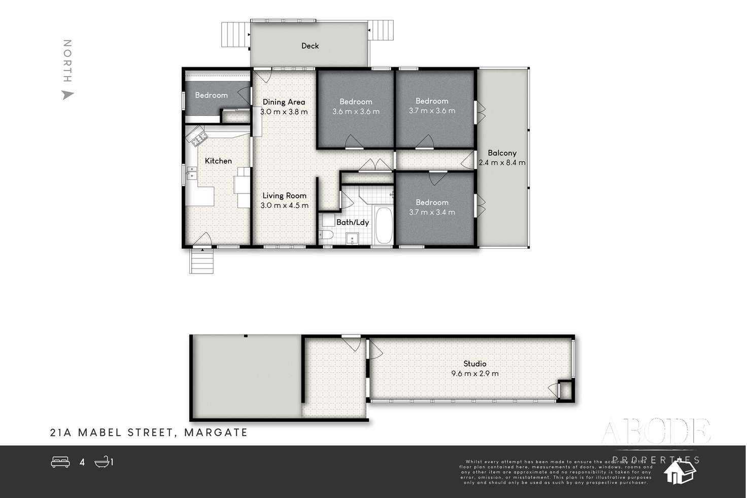 Floorplan of Homely house listing, 21A Mabel Street, Margate QLD 4019
