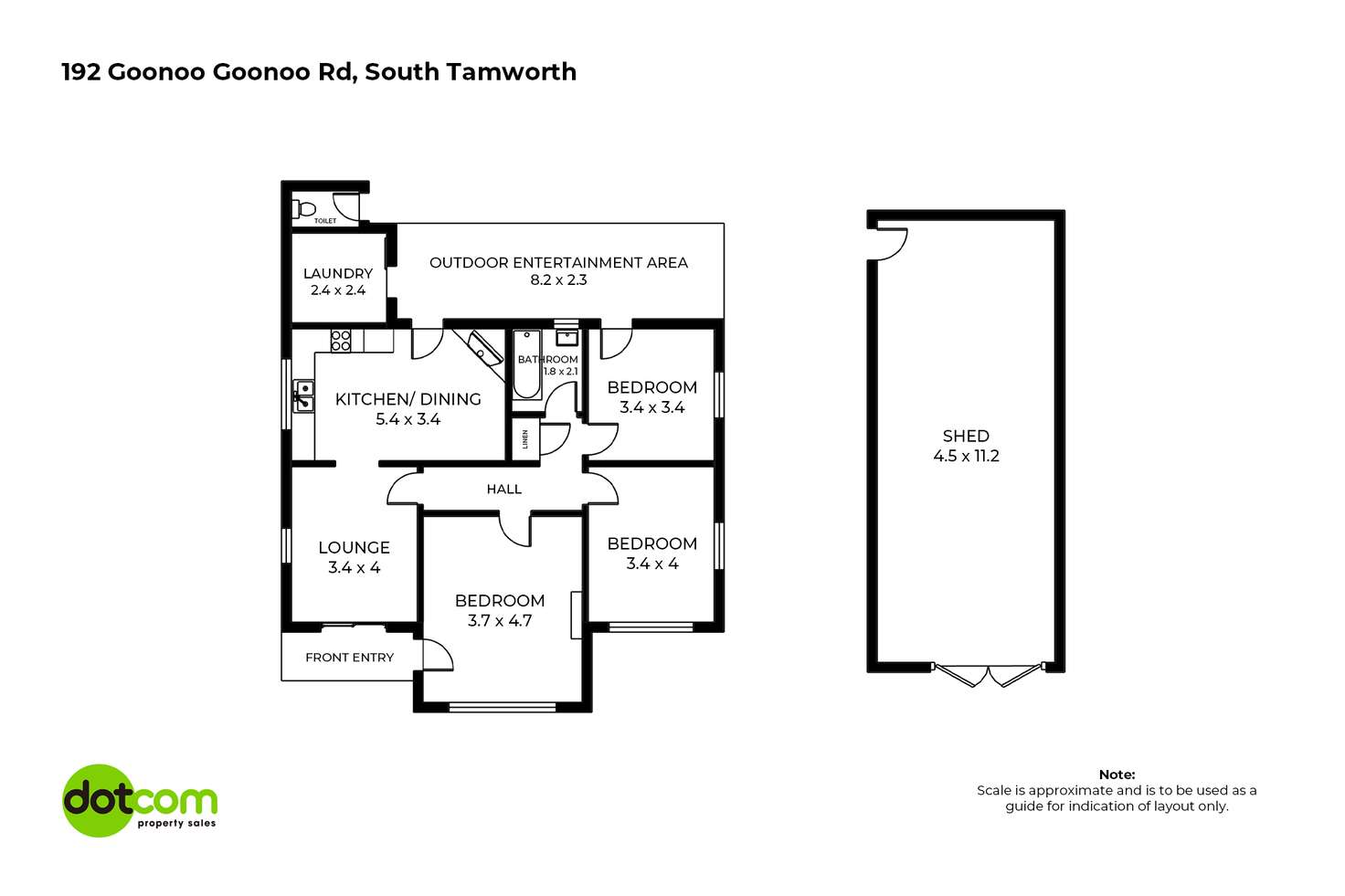 Floorplan of Homely house listing, 192 Goonoo Goonoo Road, South Tamworth NSW 2340