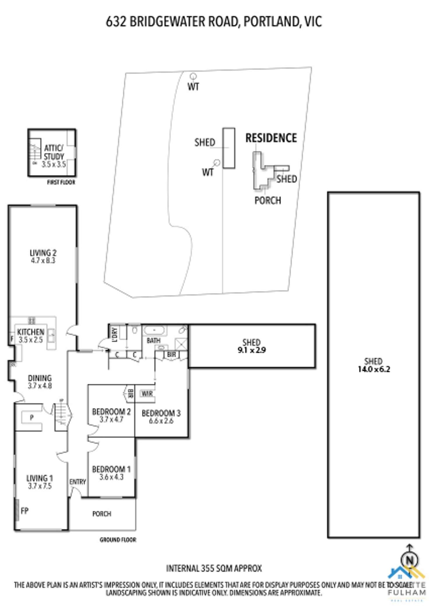 Floorplan of Homely acreageSemiRural listing, 632 Bridgewater Road, Portland VIC 3305