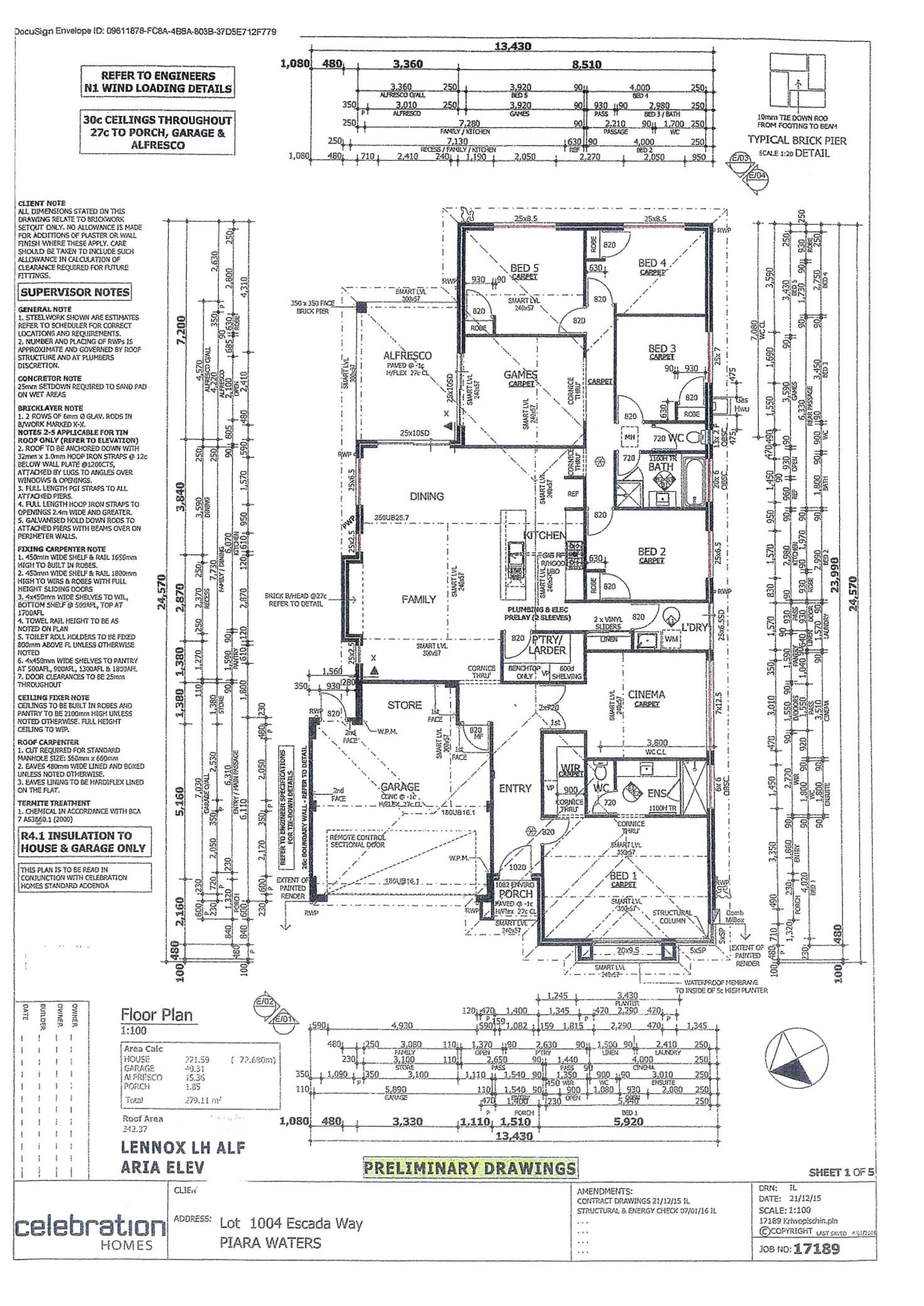 Floorplan of Homely house listing, 14 Escada Way, Piara Waters WA 6112