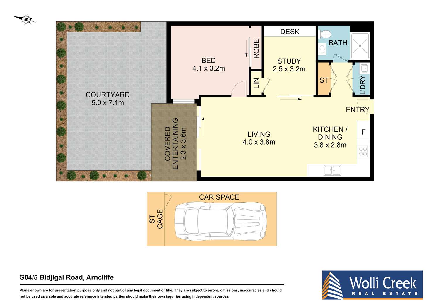 Floorplan of Homely apartment listing, G04/5 Bidjigal Road, Arncliffe NSW 2205
