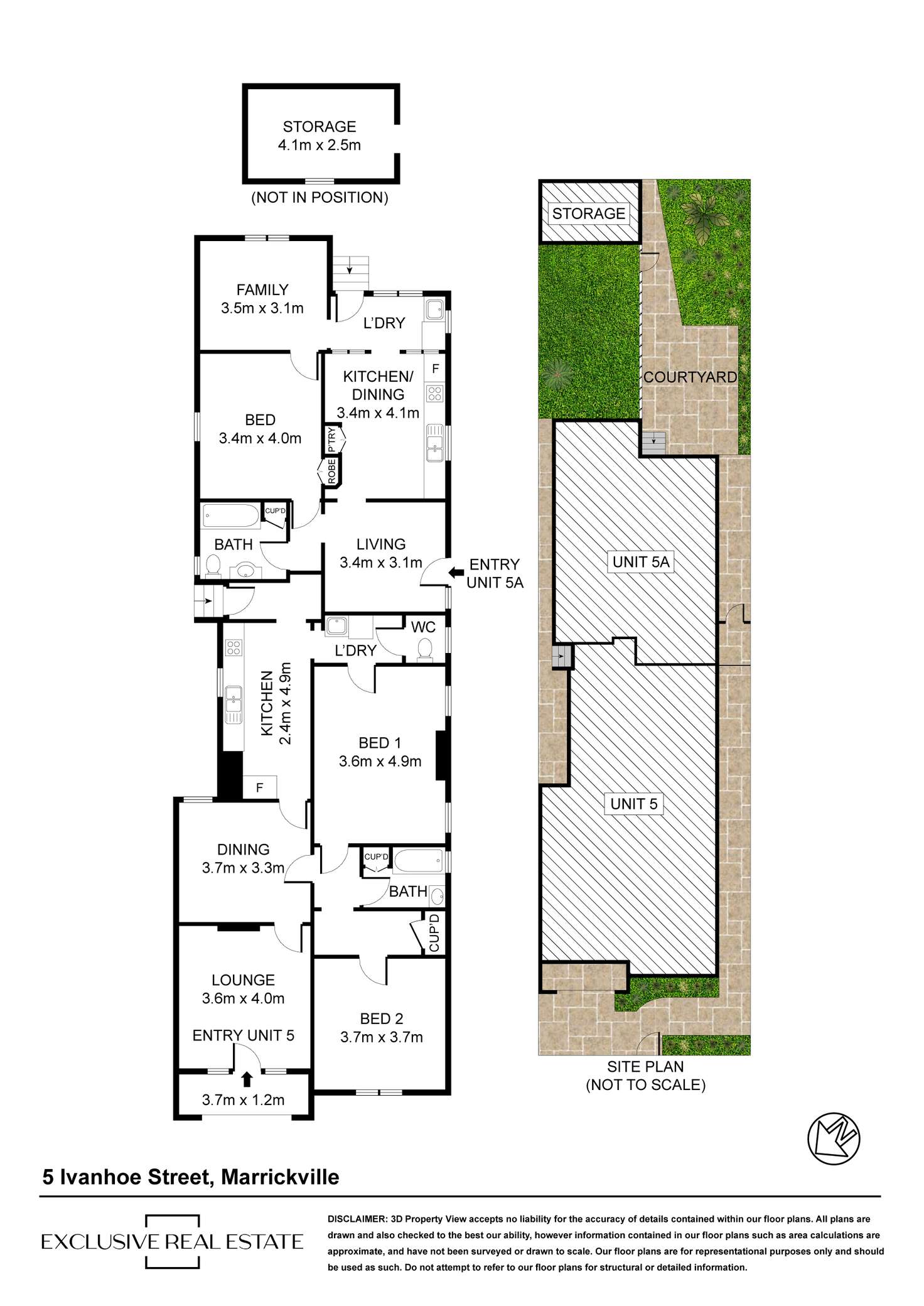 Floorplan of Homely house listing, 5 Ivanhoe Street, Marrickville NSW 2204