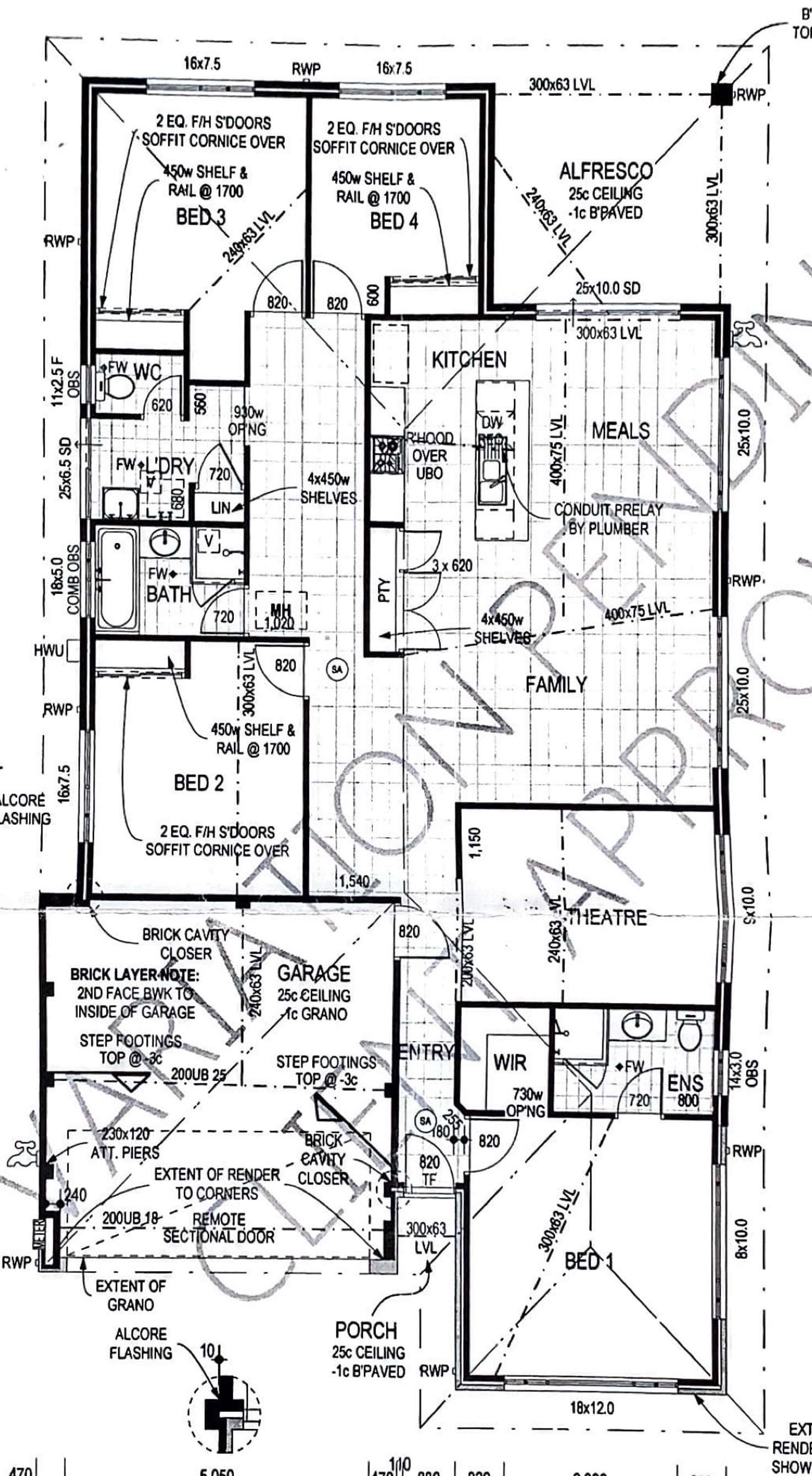 Floorplan of Homely house listing, 1 Markwell Avenue, Haynes WA 6112