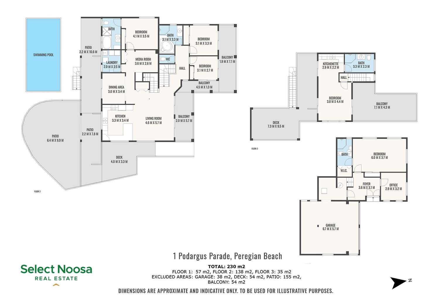 Floorplan of Homely house listing, 1 Podargus Parade, Peregian Beach QLD 4573