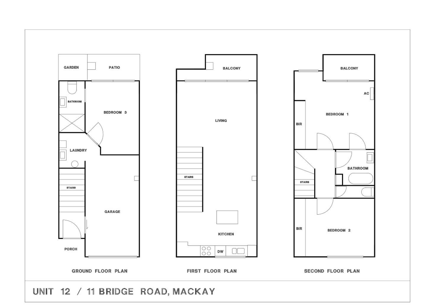 Floorplan of Homely apartment listing, 12/11 Bridge Road, East Mackay QLD 4740