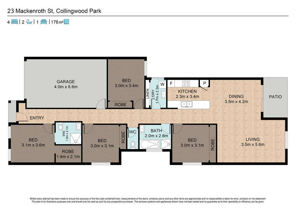 Floorplan of Homely house listing, 23 Mackenroth Street, Collingwood Park QLD 4301