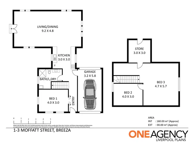 Floorplan of Homely house listing, 1-3 Moffatt Street, Breeza NSW 2381