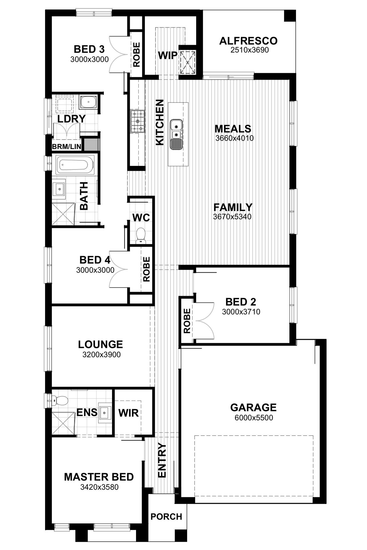 Floorplan of Homely house listing, Lot 0505 Bankside Boulevard, Rowville VIC 3178