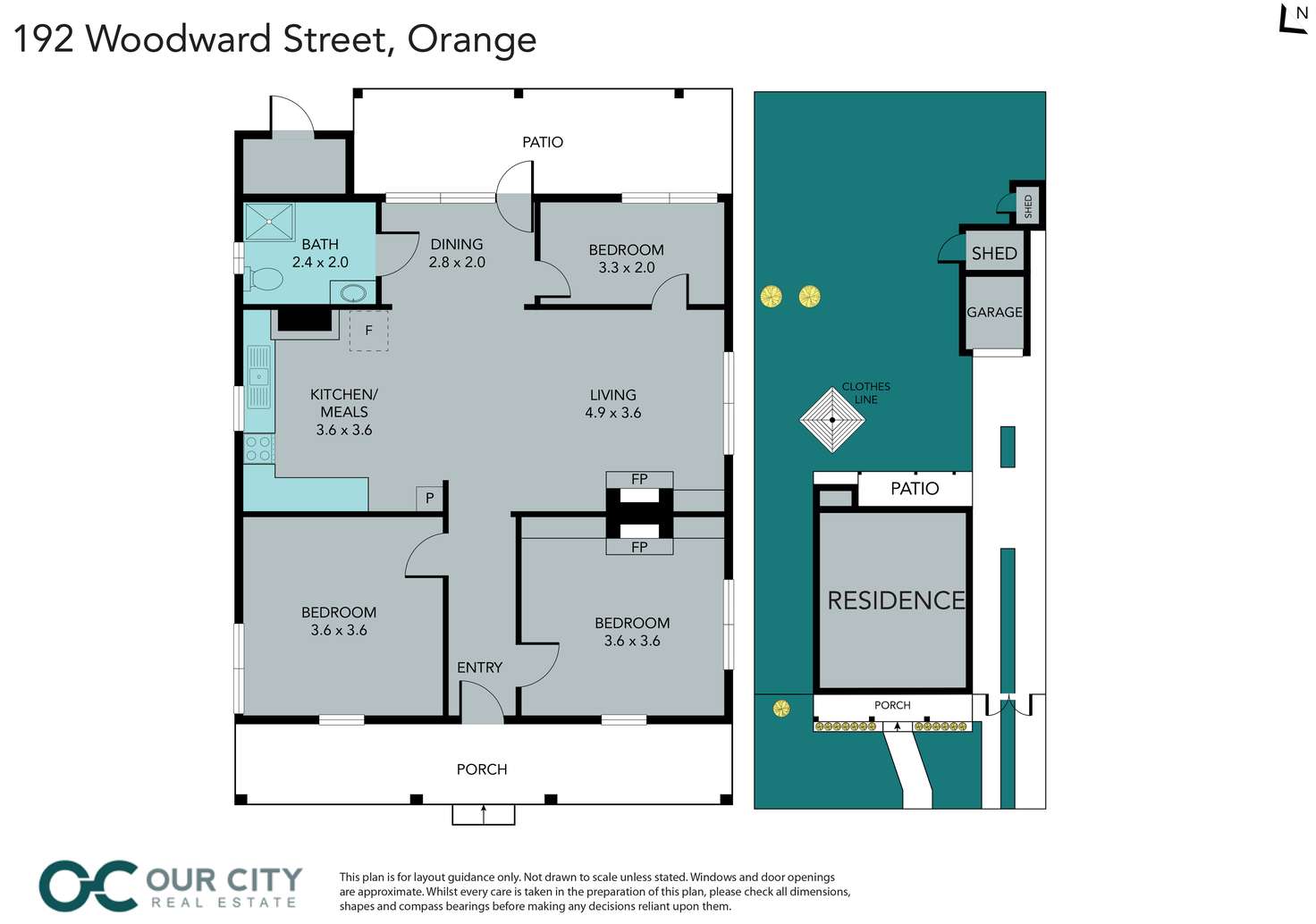 Floorplan of Homely house listing, 192 Woodward Street, Orange NSW 2800