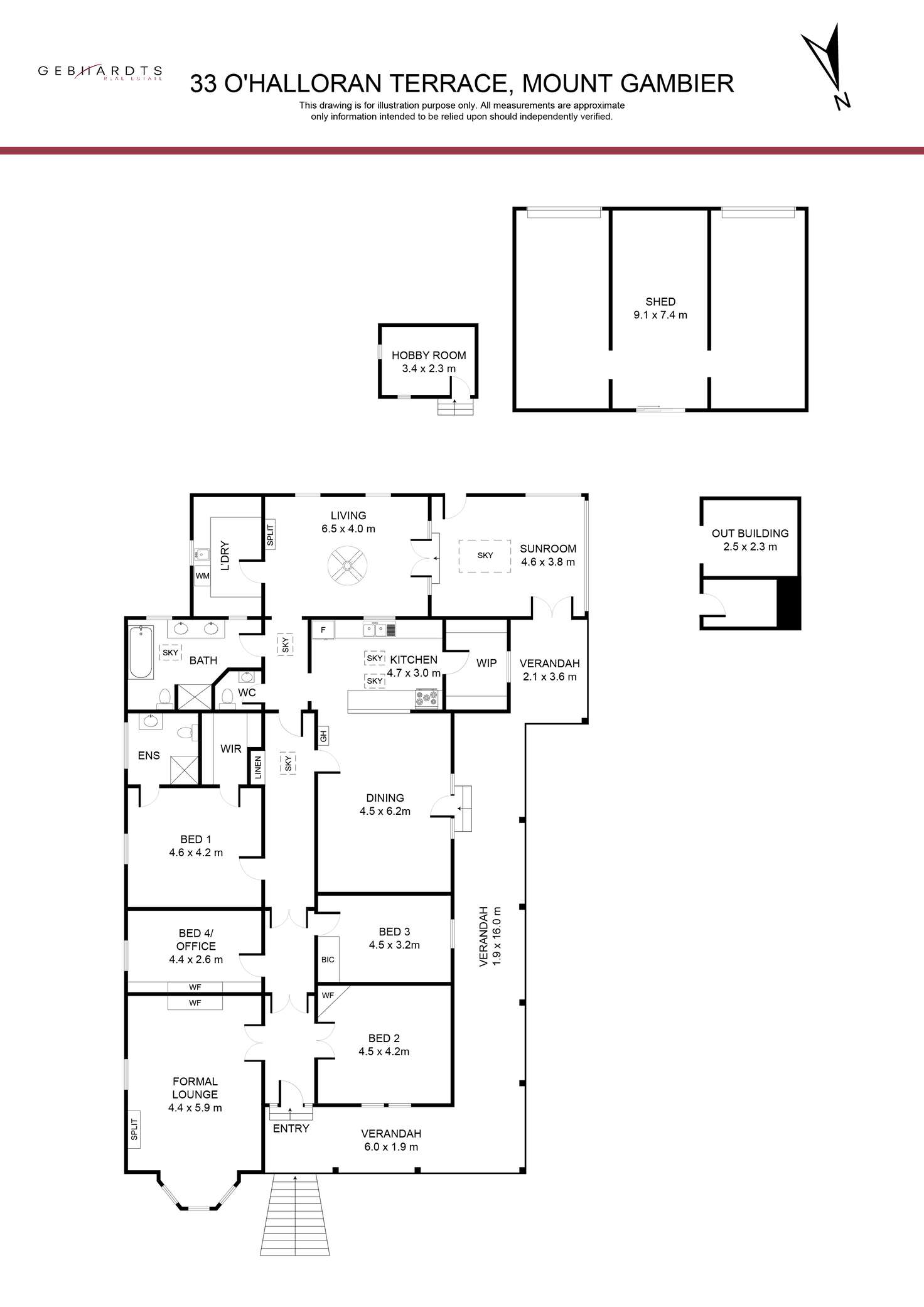 Floorplan of Homely house listing, 33 O'Halloran Terrace, Mount Gambier SA 5290