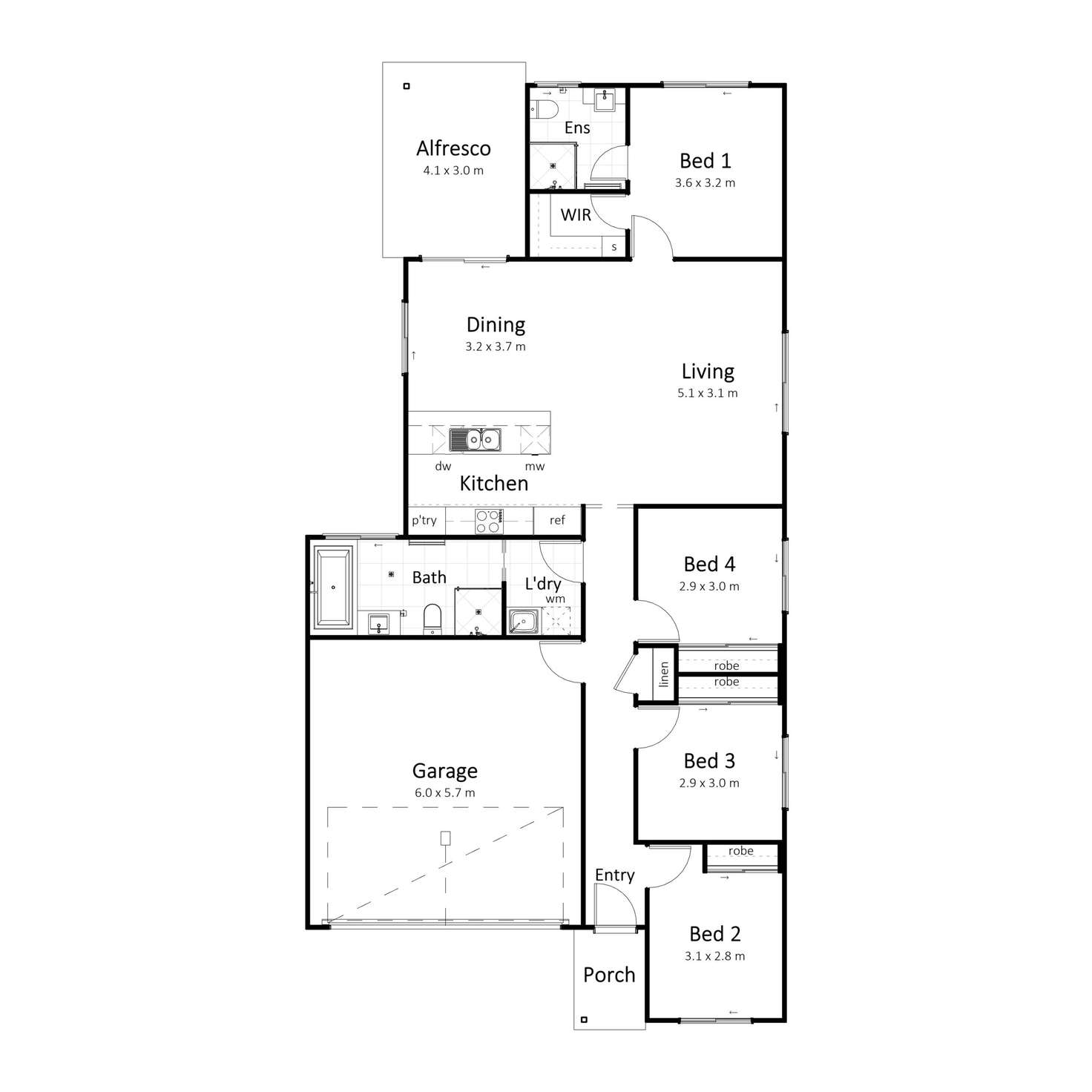 Floorplan of Homely house listing, 28 Bradbury Street, Greenbank QLD 4124