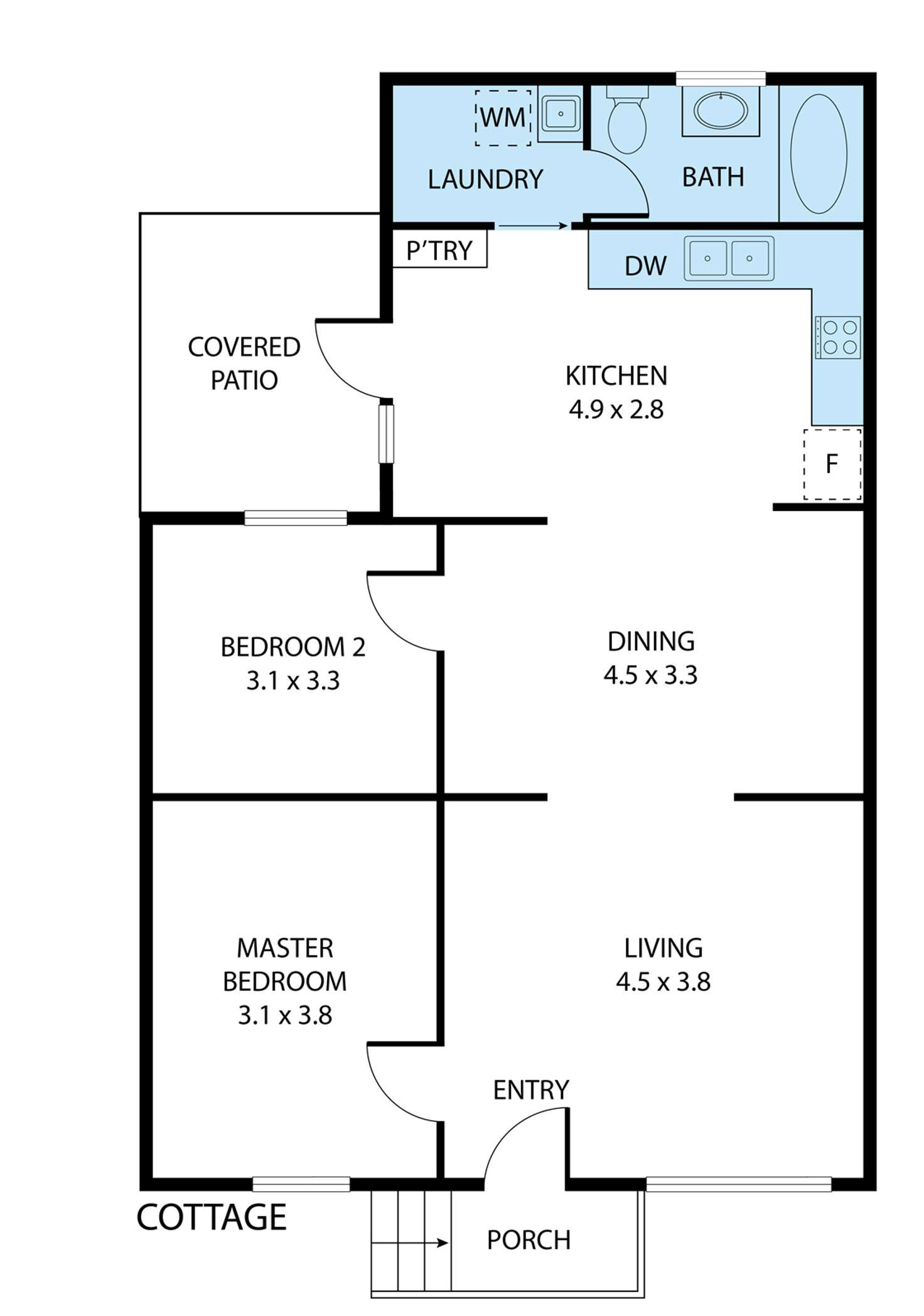Floorplan of Homely house listing, 51 Cavell Street, West Hobart TAS 7000