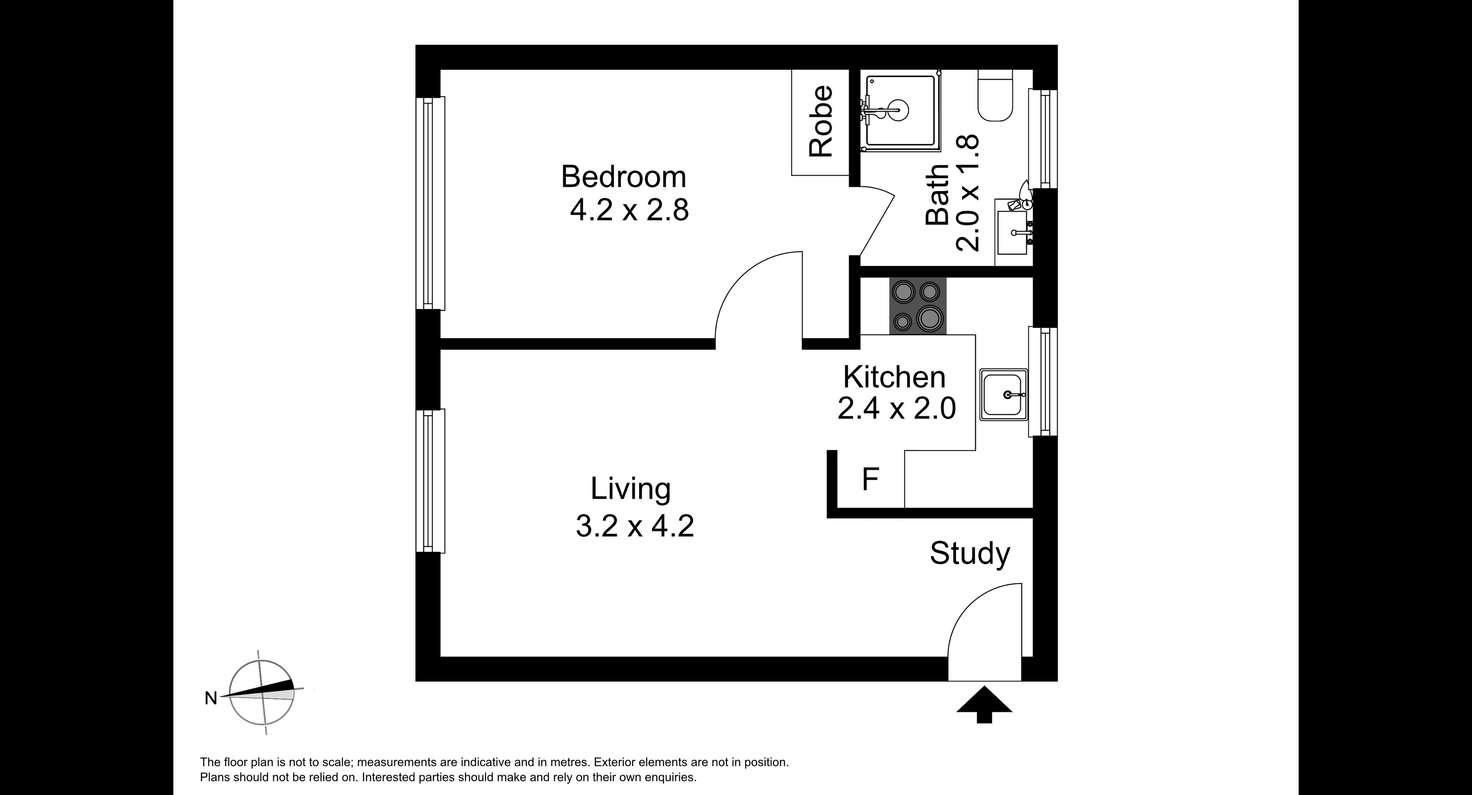 Floorplan of Homely unit listing, 4/112 Punt Road, Windsor VIC 3181