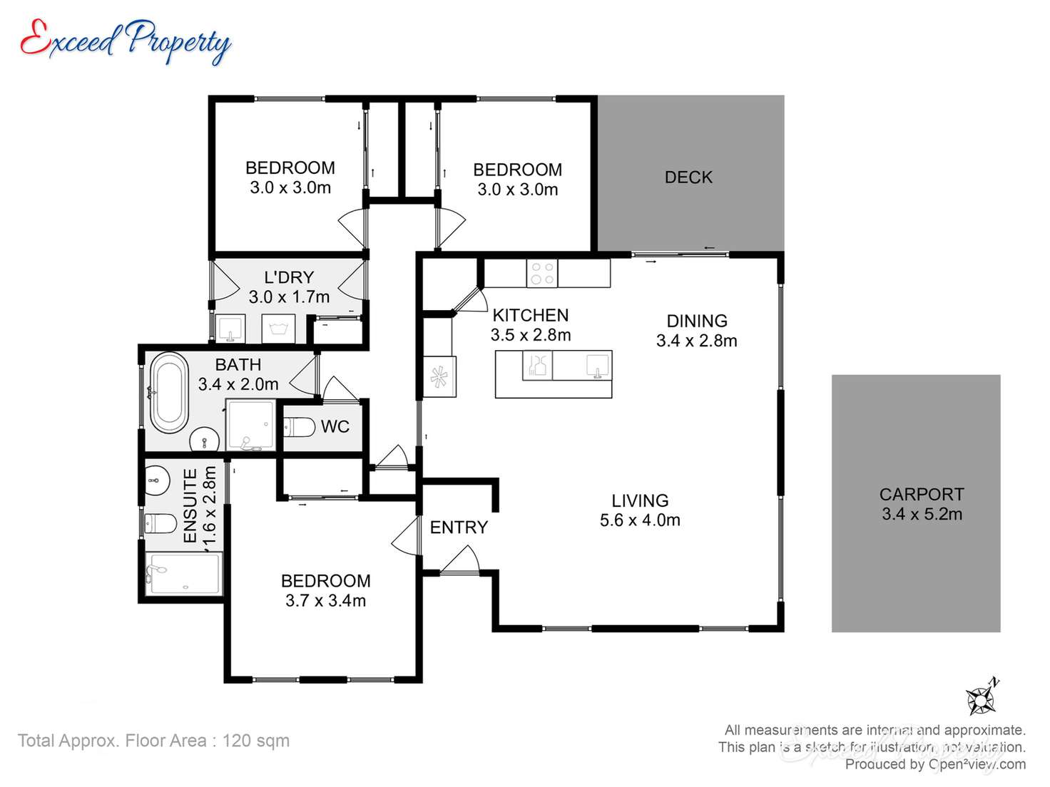 Floorplan of Homely house listing, 6 Athena Drive, Risdon Vale TAS 7016