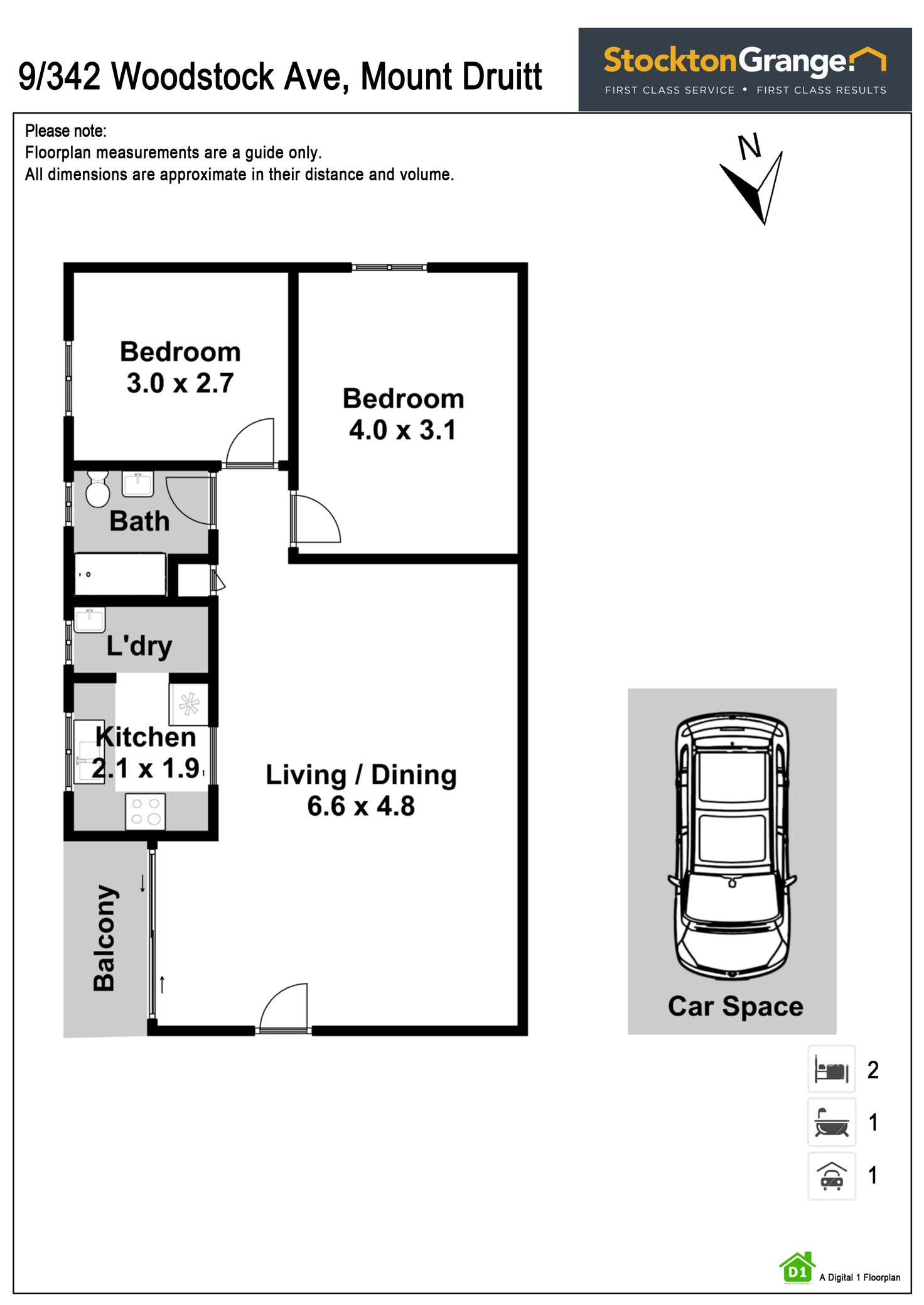 Floorplan of Homely unit listing, 9/342 Woodstock Avenue, Mount Druitt NSW 2770