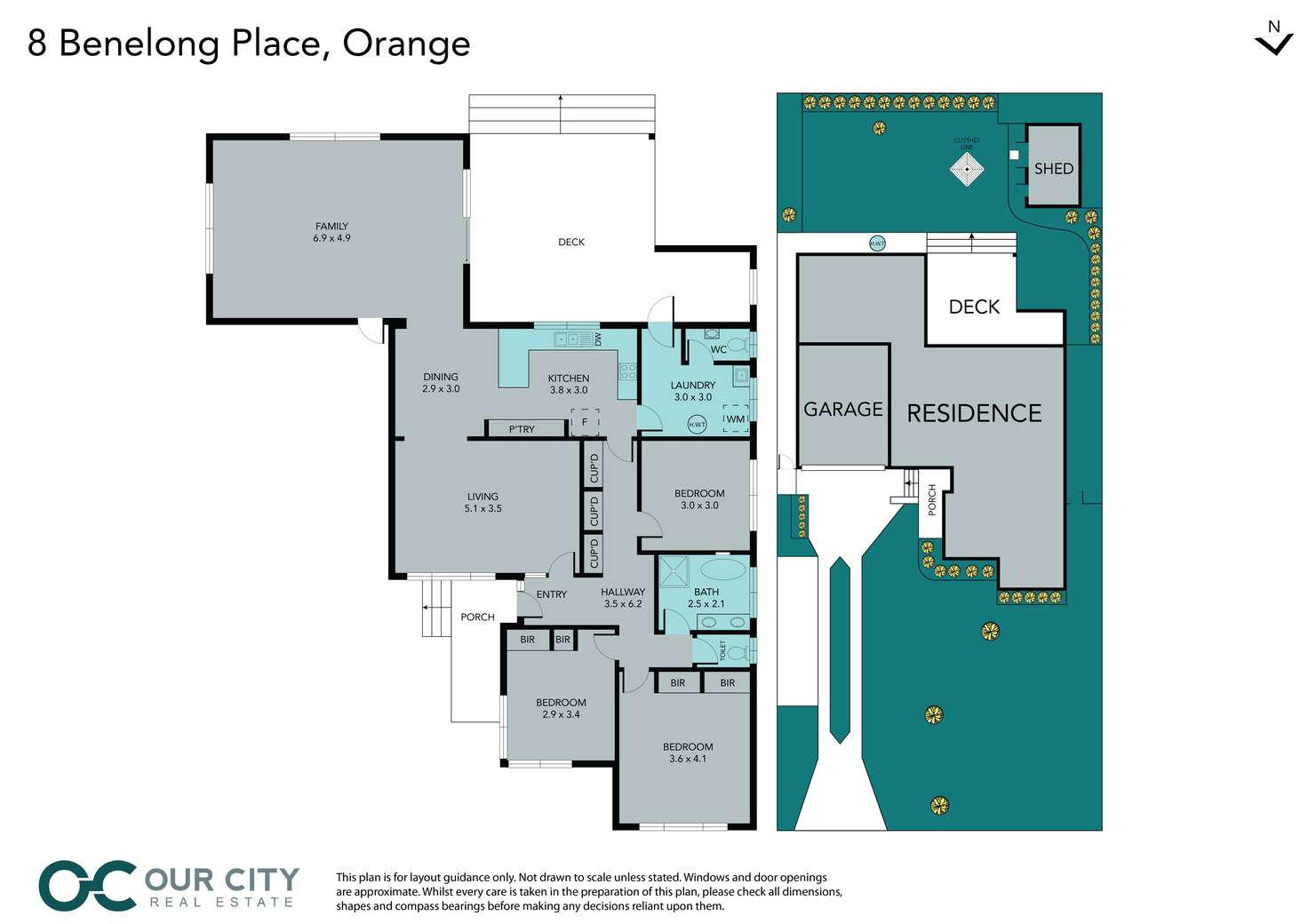 Floorplan of Homely house listing, 8 Benelong Place, Orange NSW 2800