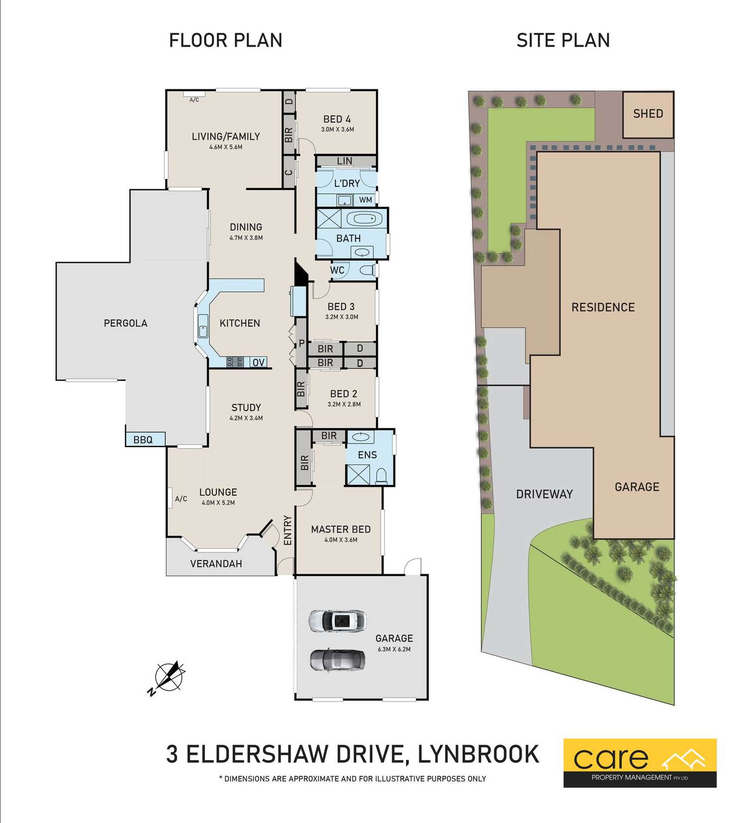 Floorplan of Homely house listing, 3 Eldershaw Drive, Lynbrook VIC 3975