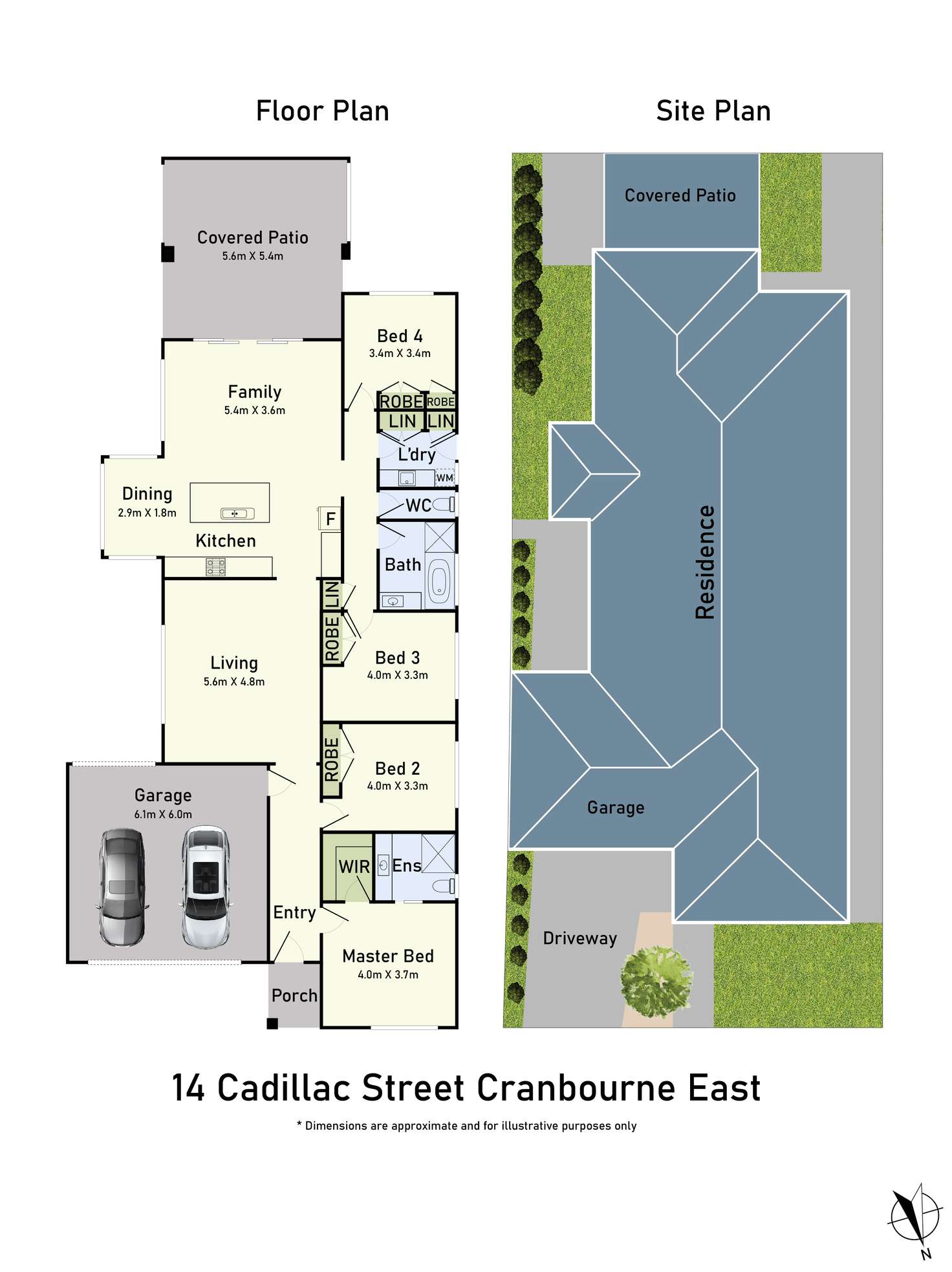 Floorplan of Homely house listing, 14 Cadillac Street, Cranbourne East VIC 3977
