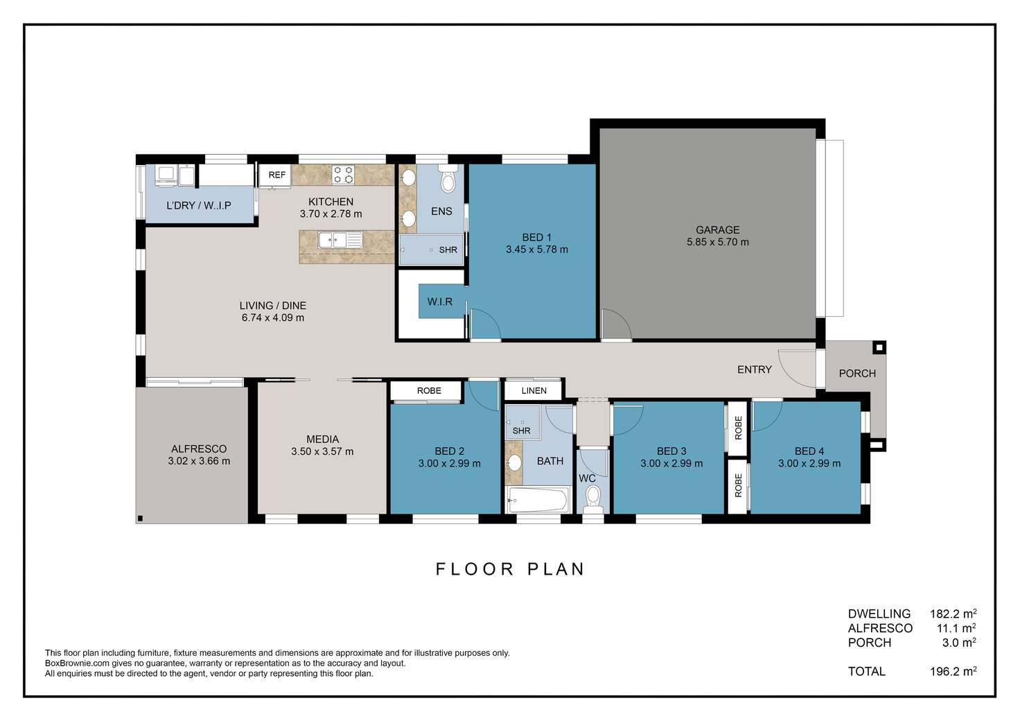 Floorplan of Homely house listing, 26 Mcgreevy Place, Bellbird Park QLD 4300