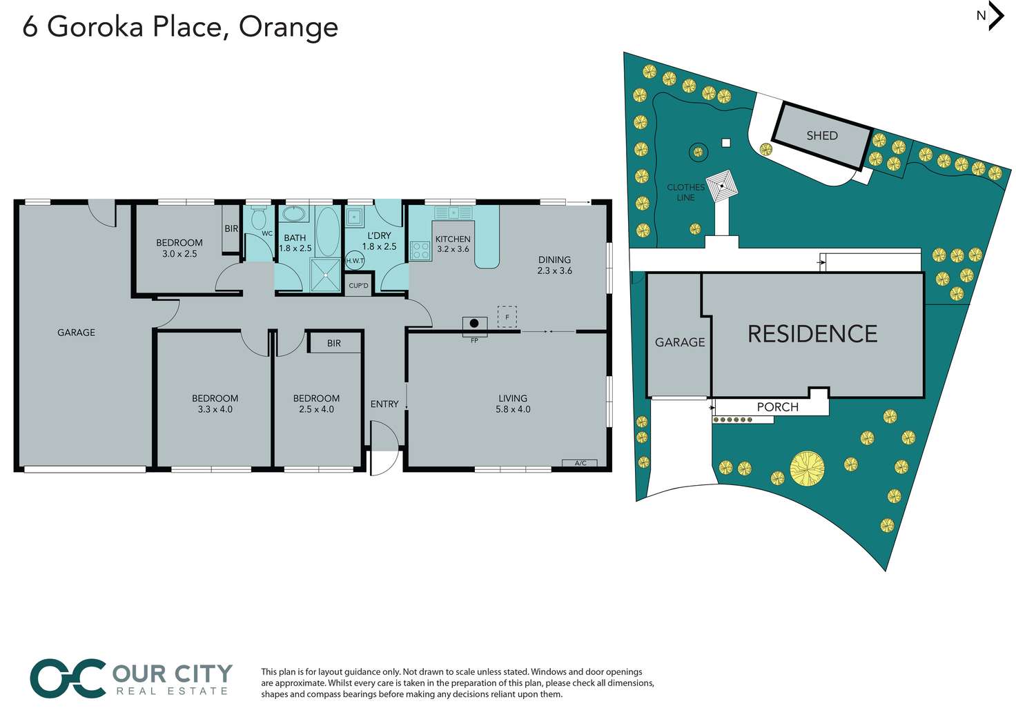 Floorplan of Homely house listing, 6 Goroka Place, Orange NSW 2800