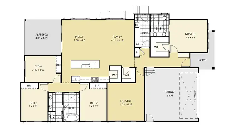 Floorplan of Homely house listing, 48 Dimmock Drive, Singleton NSW 2330