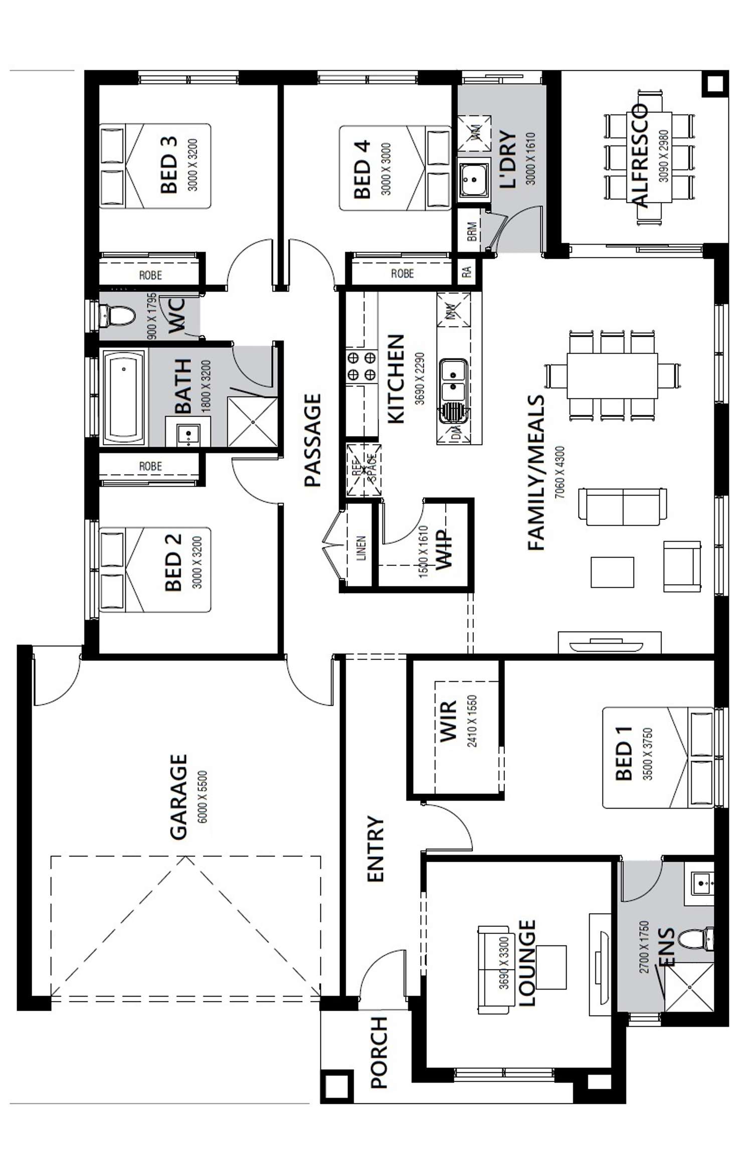Floorplan of Homely house listing, Lot 1833, 98 Uplands Crescent (Seventh Bend), Weir Views VIC 3338