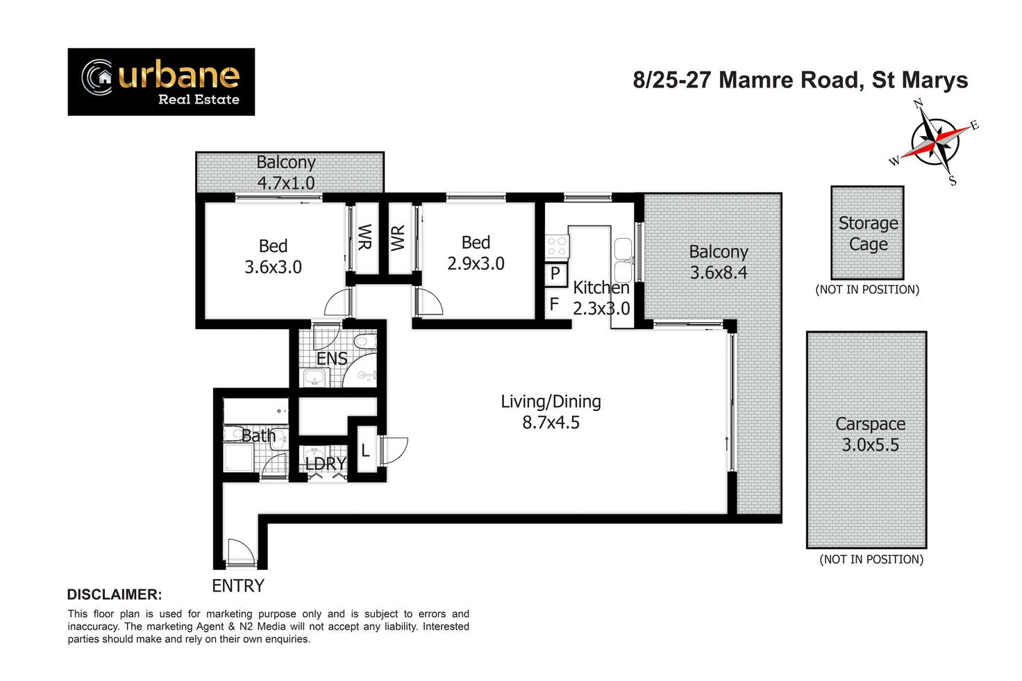 Floorplan of Homely apartment listing, 8/25-27 Mamre Road, St Marys NSW 2760