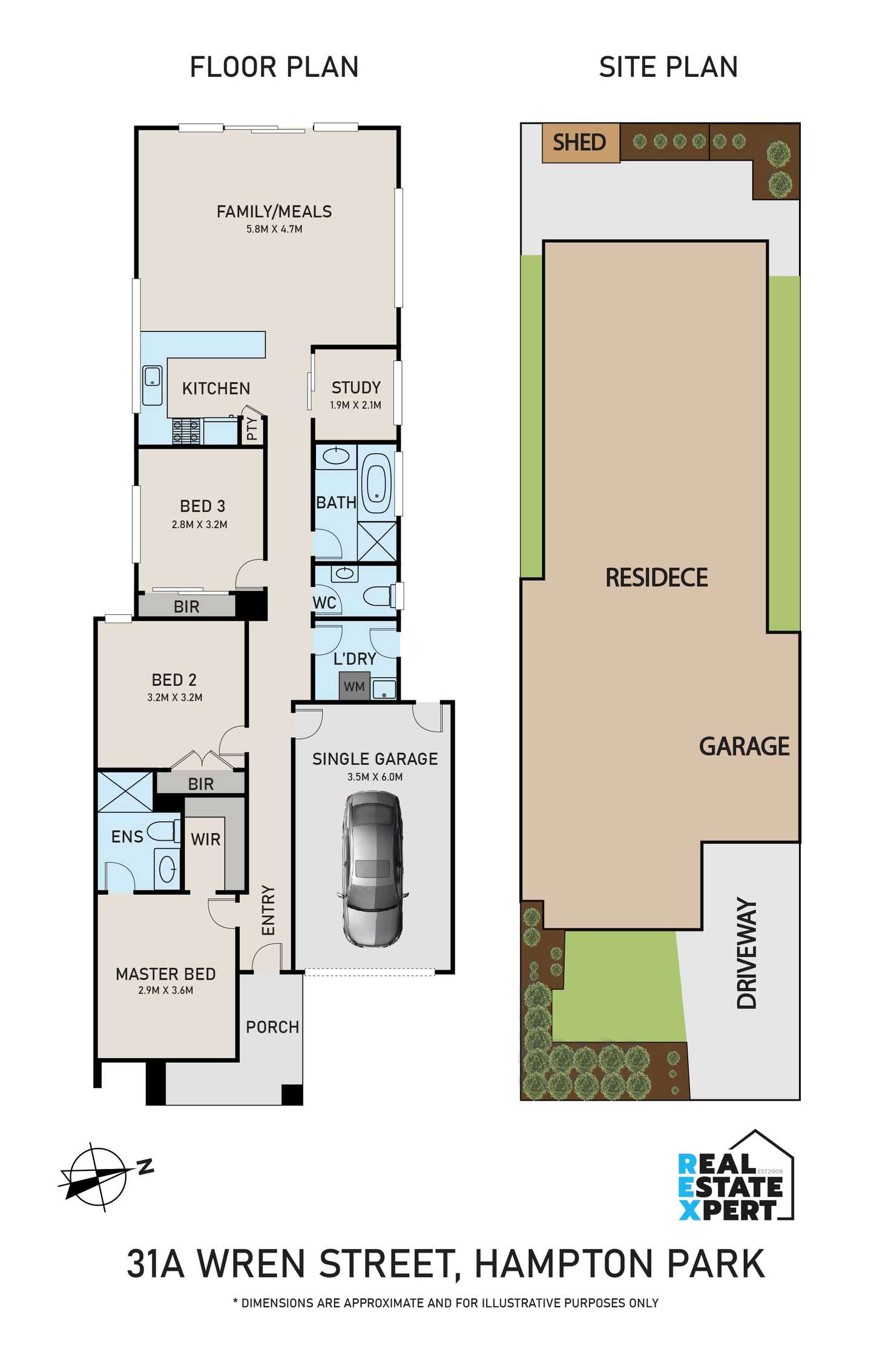 Floorplan of Homely house listing, 31A Wren Street, Hampton Park VIC 3976