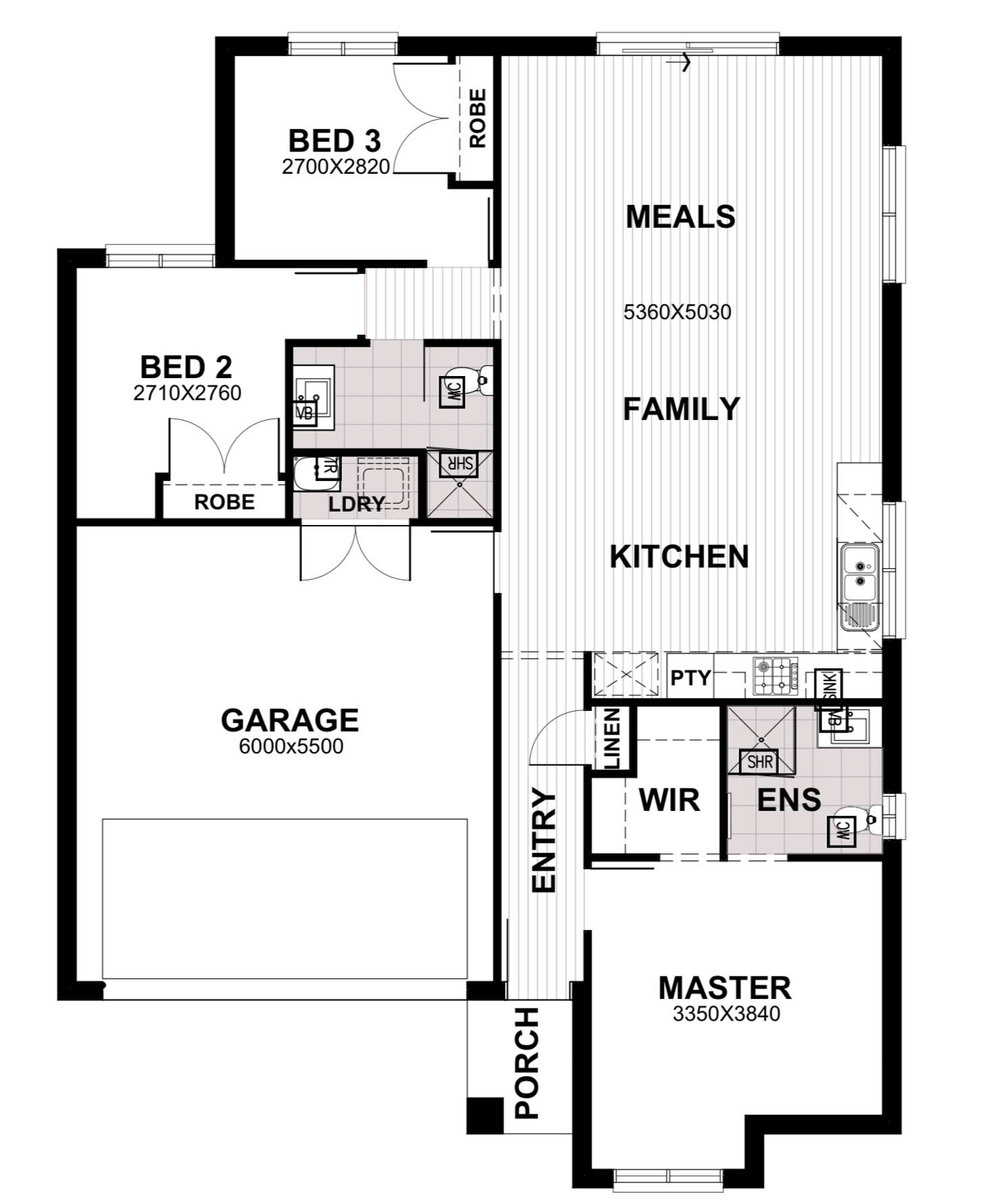 Floorplan of Homely house listing, Lot 1042 Zoe Street, Sunbury VIC 3429